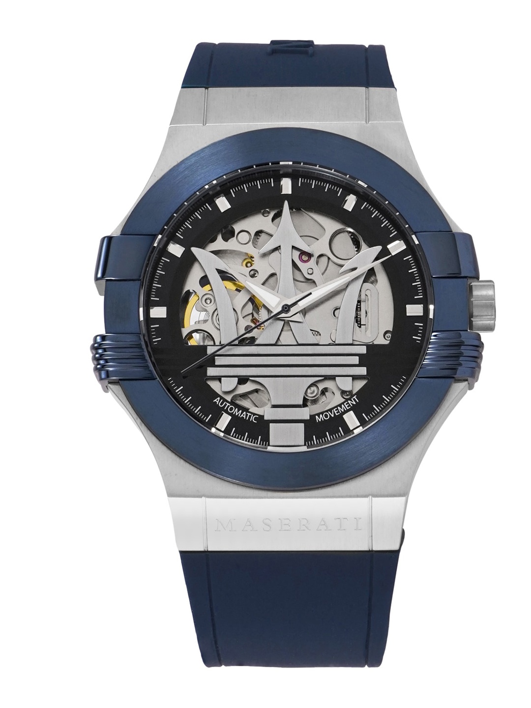 

Maserati Men Blue & Silver-Toned Analogue Watch R8821108035