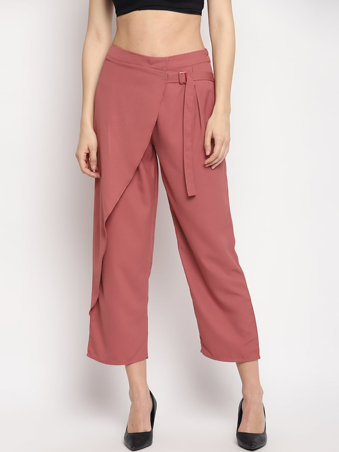 

OTORVA Women Mauve Straight Fit Solid Culottes