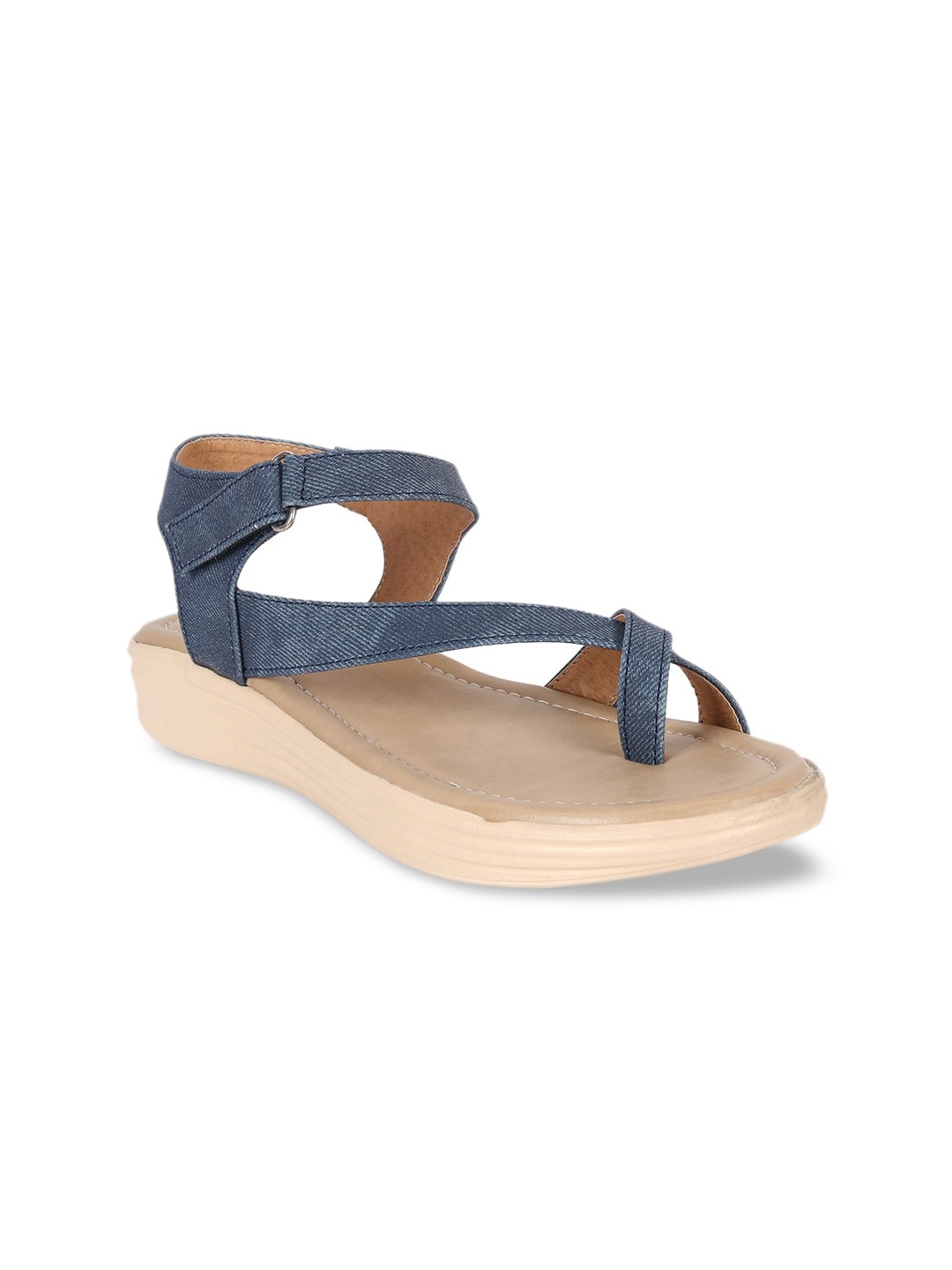 

Bella Toes Women Blue Solid One Toe Flats