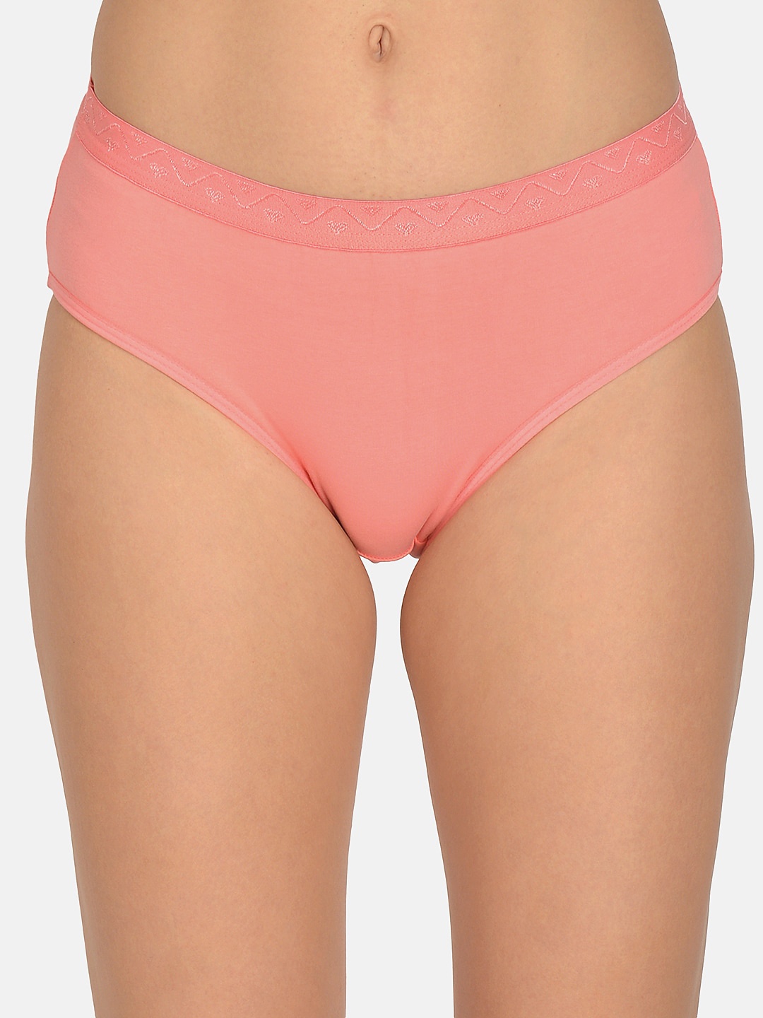 

mod & shy Women Peach-Coloured Solid Hipster Briefs-MU139