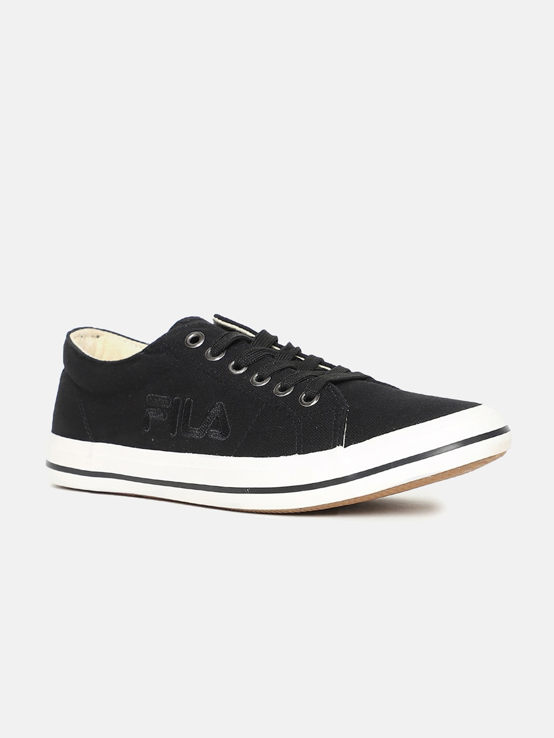 

FILA Unisex Black PU Sneakers