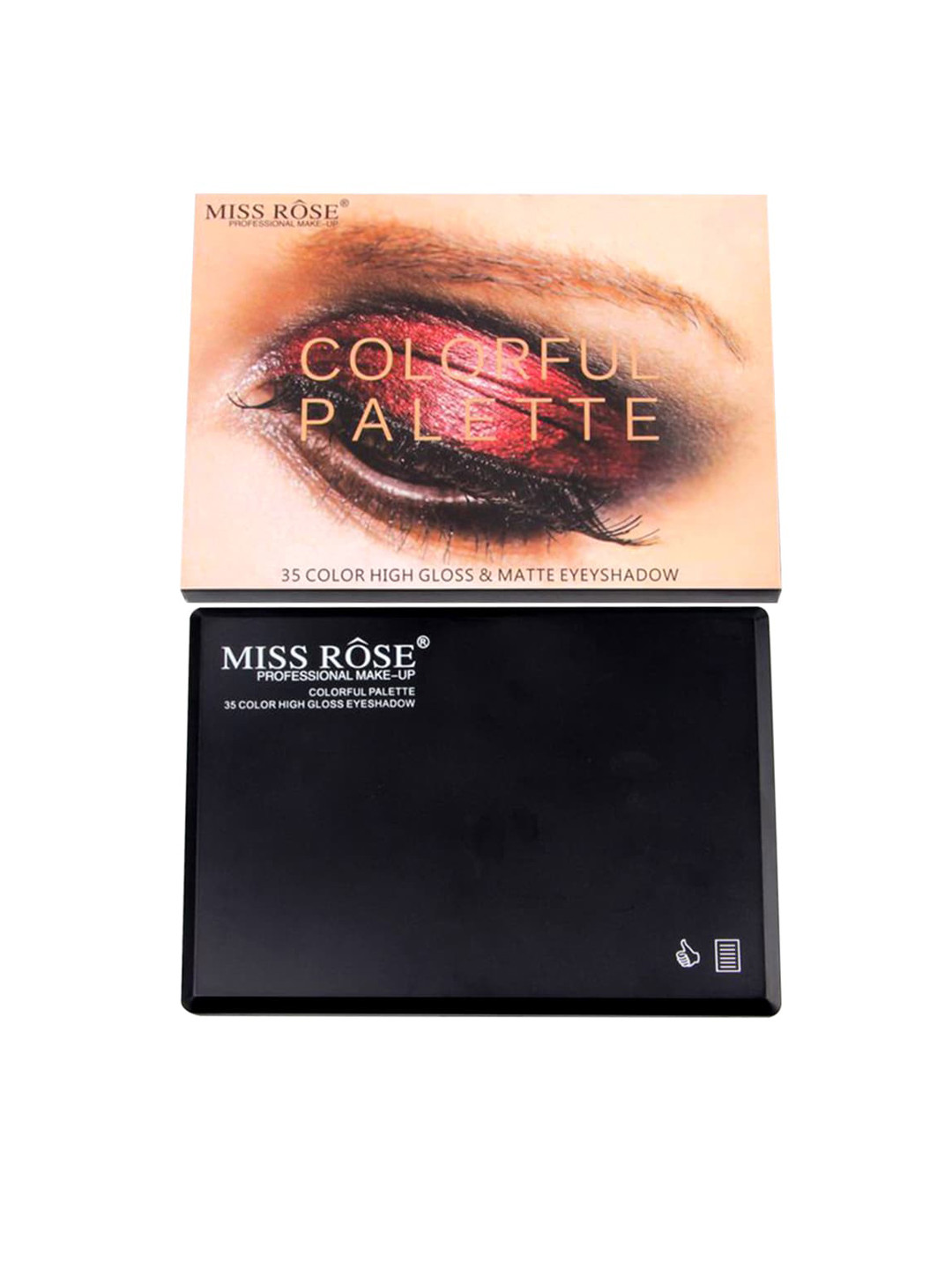 

MISS ROSE High Gloss & Matte Colorful Eyeshadow Palette, Multi