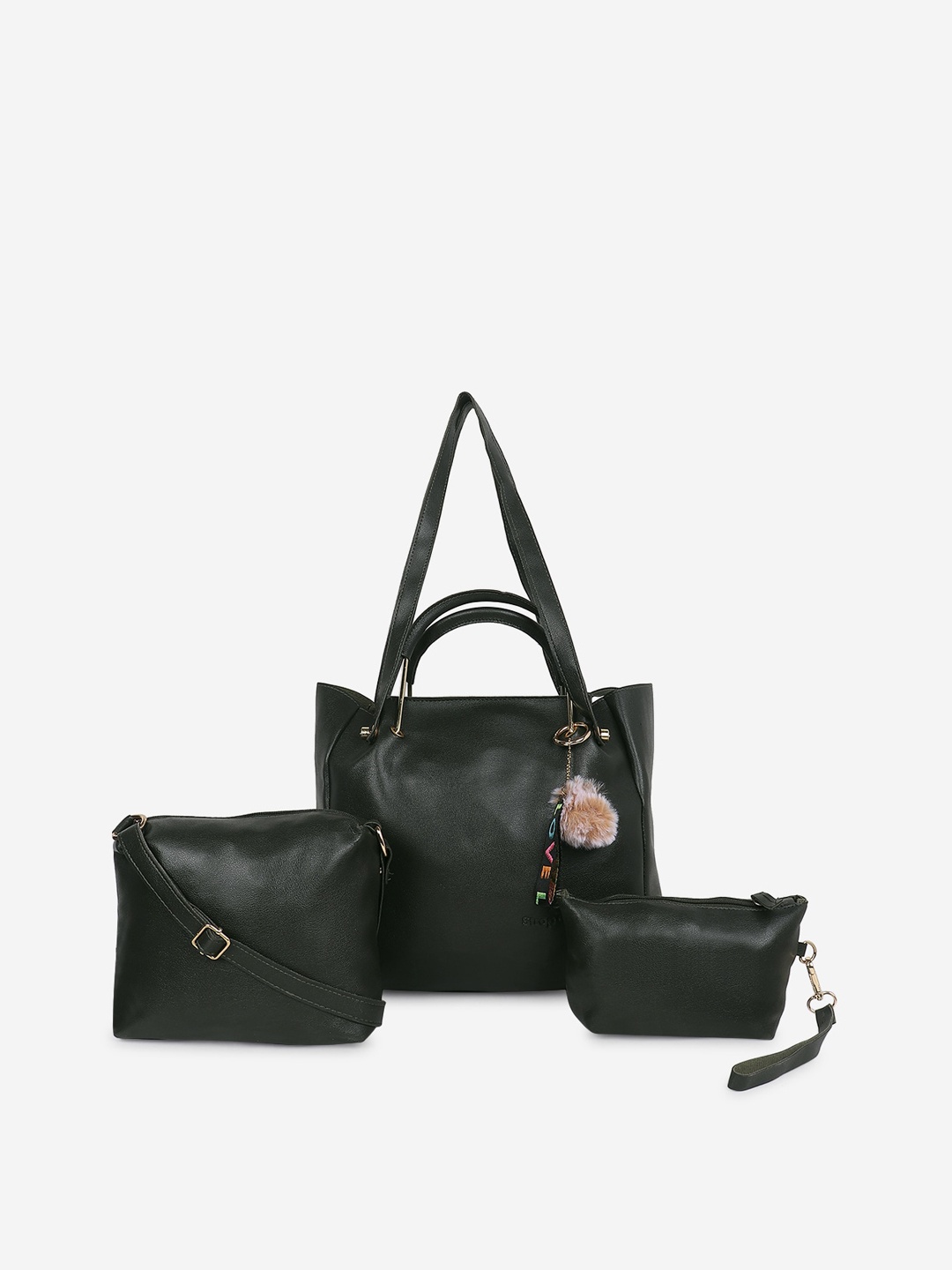 

Stropcarry Women Green Solid Shoulder Bag