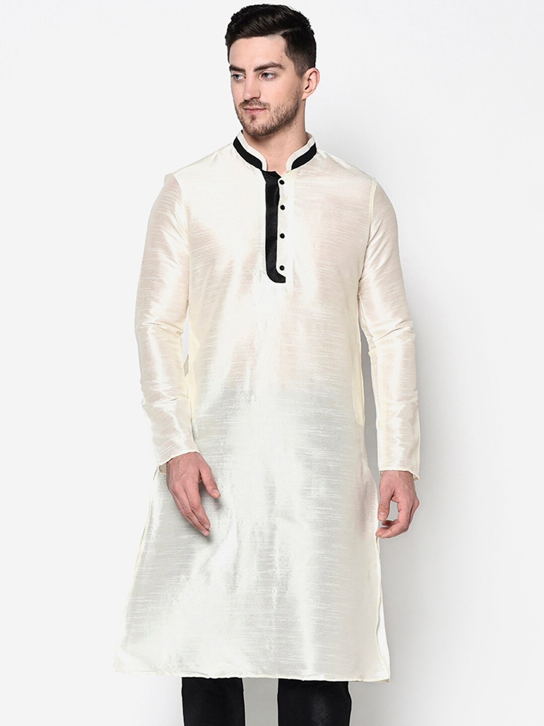 

DEYANN Men Off White Kurta
