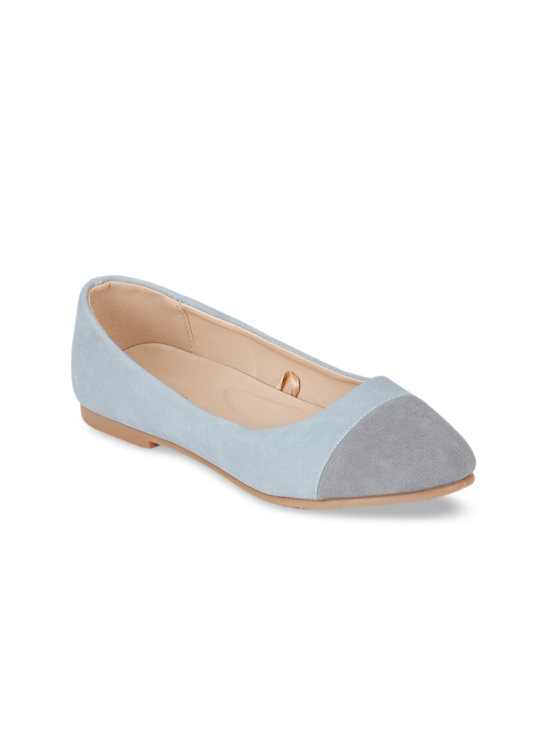 

Van Heusen Woman Women Blue Colourblocked PU Ballerinas