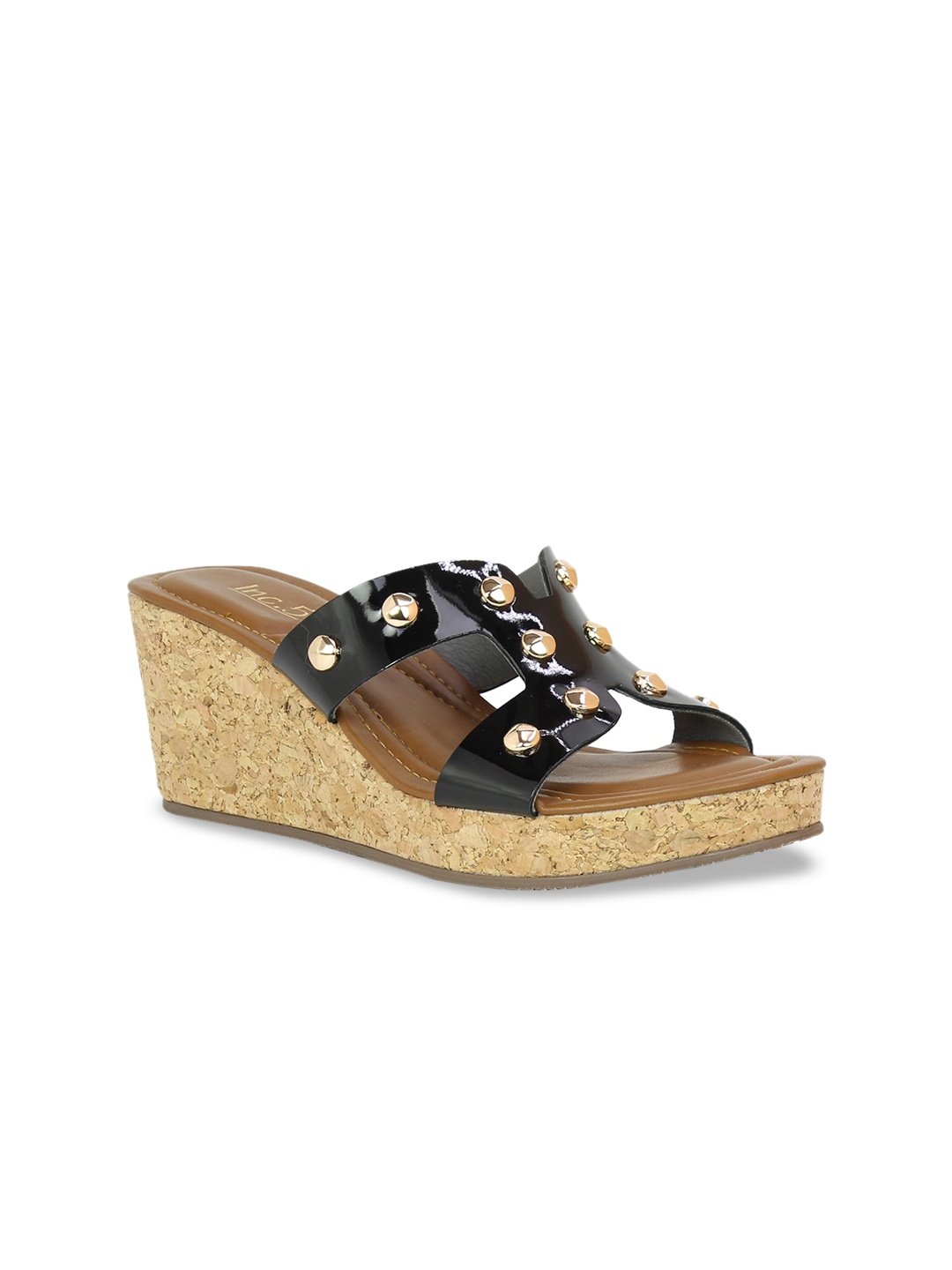 

Inc 5 Women Black Solid Sandals