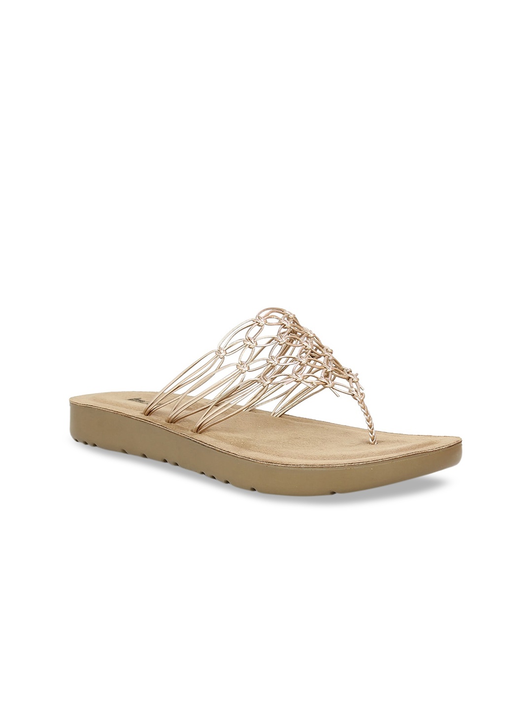 

Inc 5 Women Rose Gold Woven Design Sandals