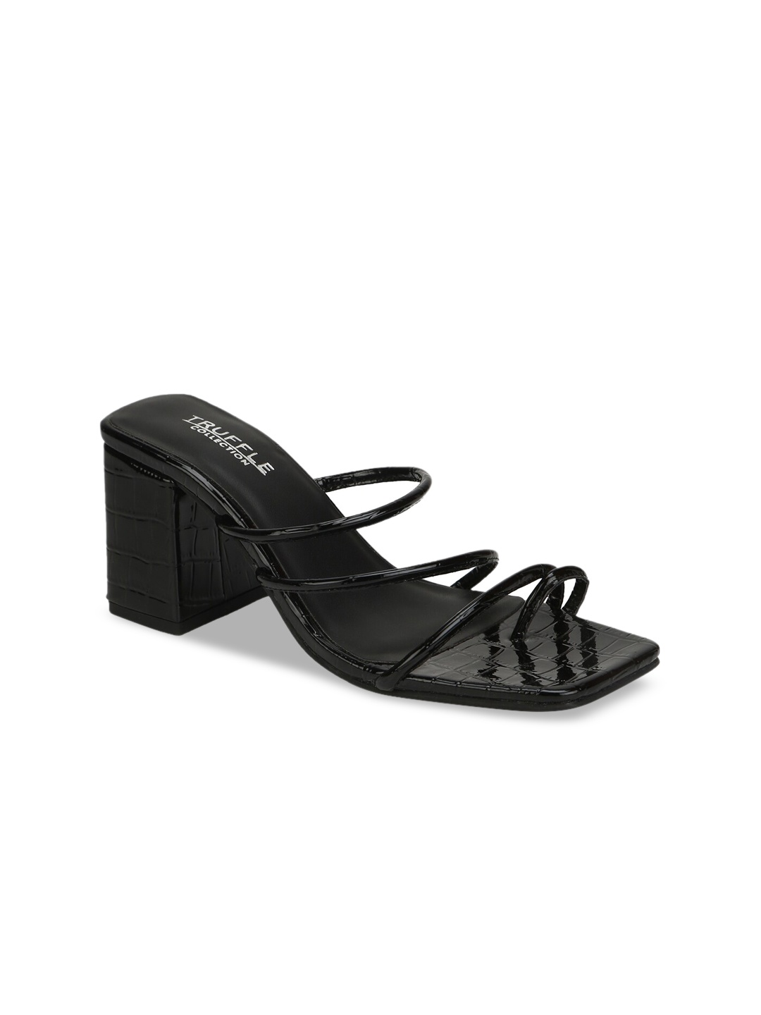 

Truffle Collection Women Black Solid Sandals