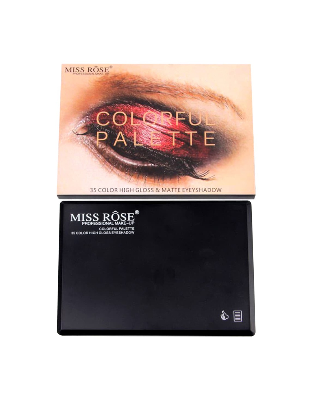 

MISS ROSE High Gloss & Matte Colorful Eyeshadow Palette, Multi