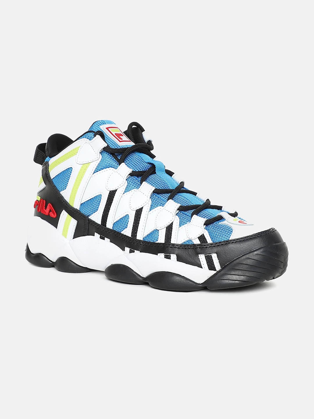 

FILA Men White Printed Leather Sneakers