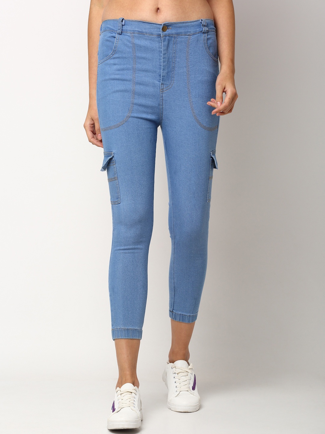 

Miaz Lifestyle Women Blue Solid Denim Jeggings