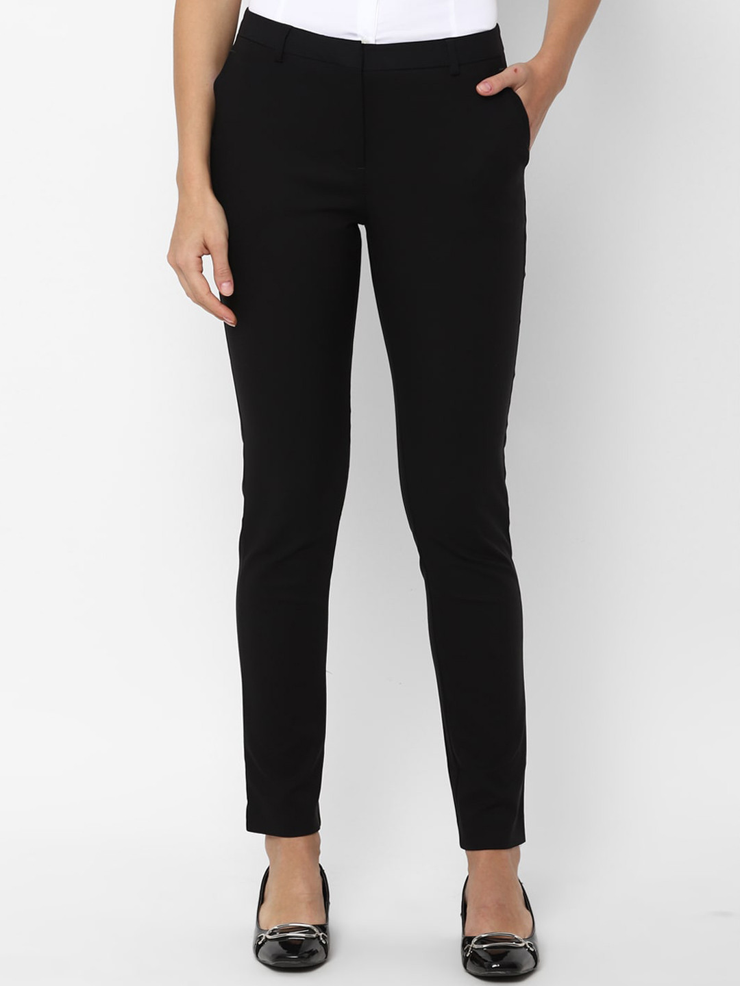 

Allen Solly Woman Black Trousers