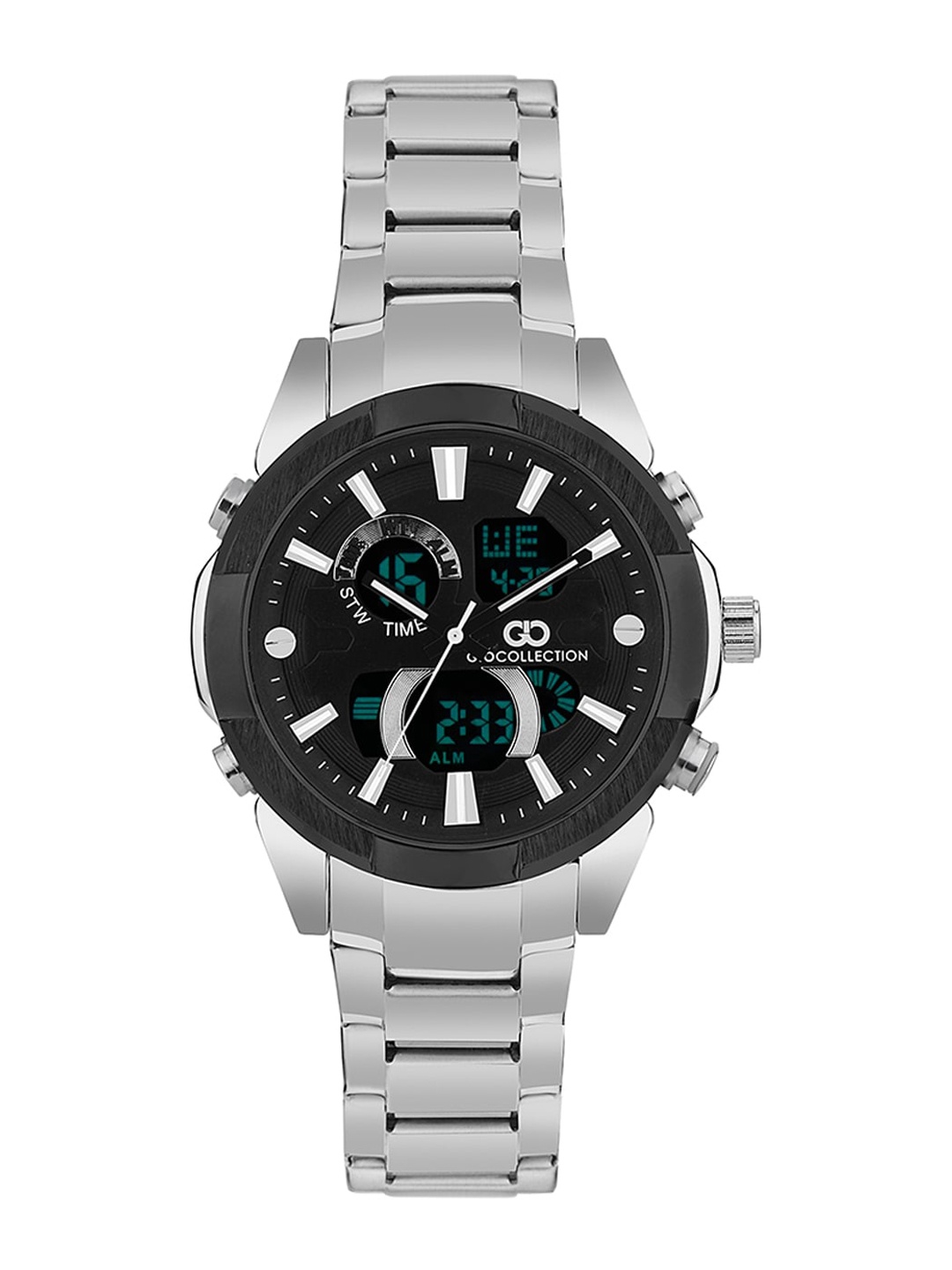 

GIO COLLECTION Men Black & Silver-Toned Analogue Watch G3009-11