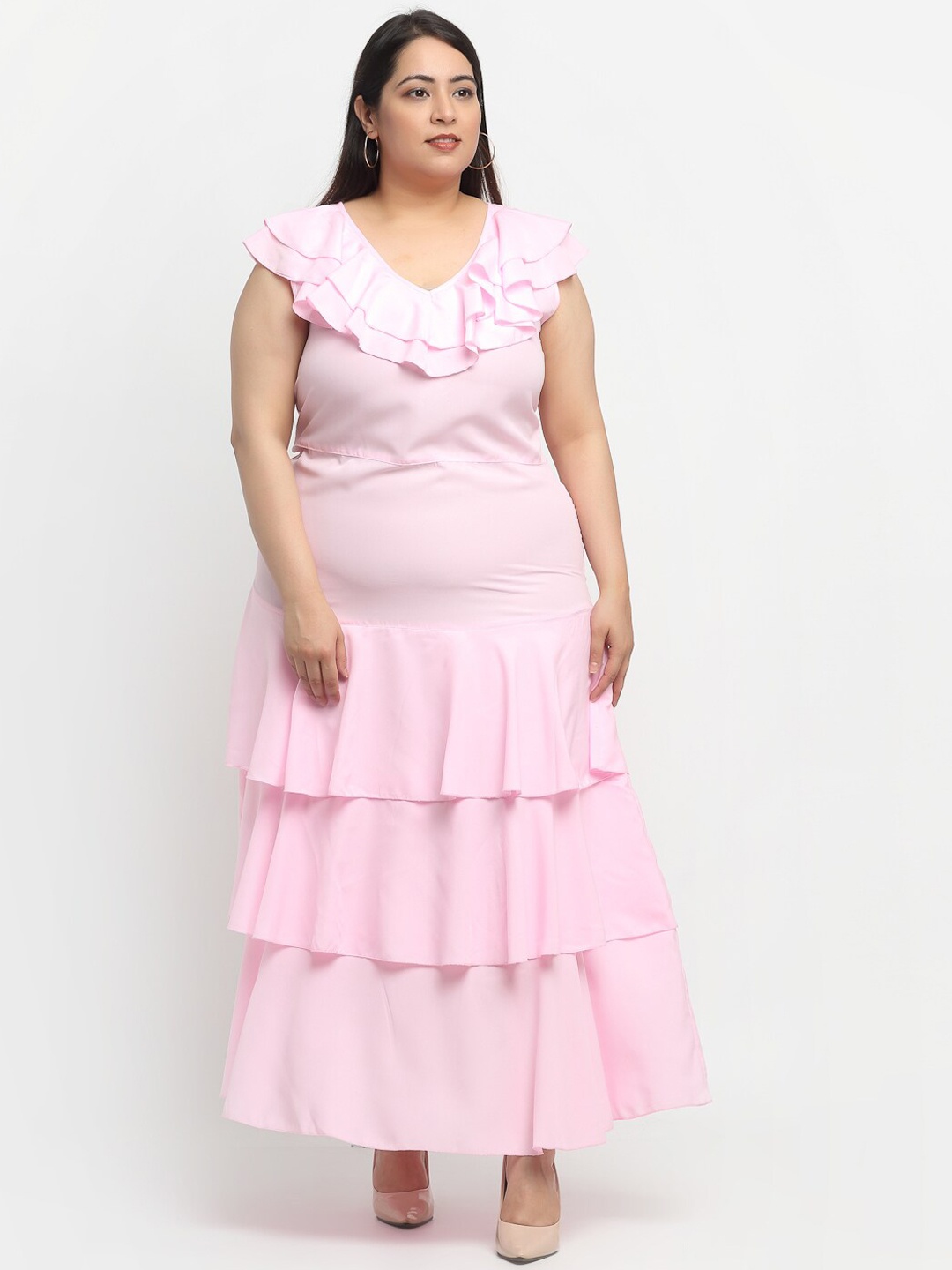 

Flambeur Women Pink Fit & Flare Dress