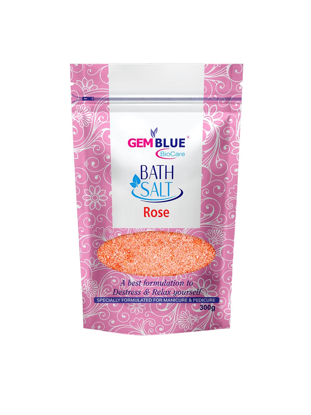 

GEMBLUE BioCare Rose Bath Salt - 300 g, Pink
