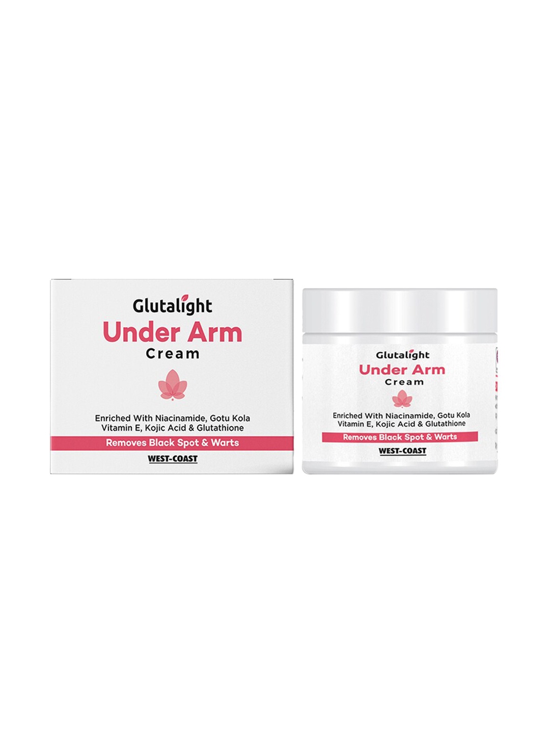 

Glutalight Under Arm Cream - Removes Black Spot & Warts - 50 g, White