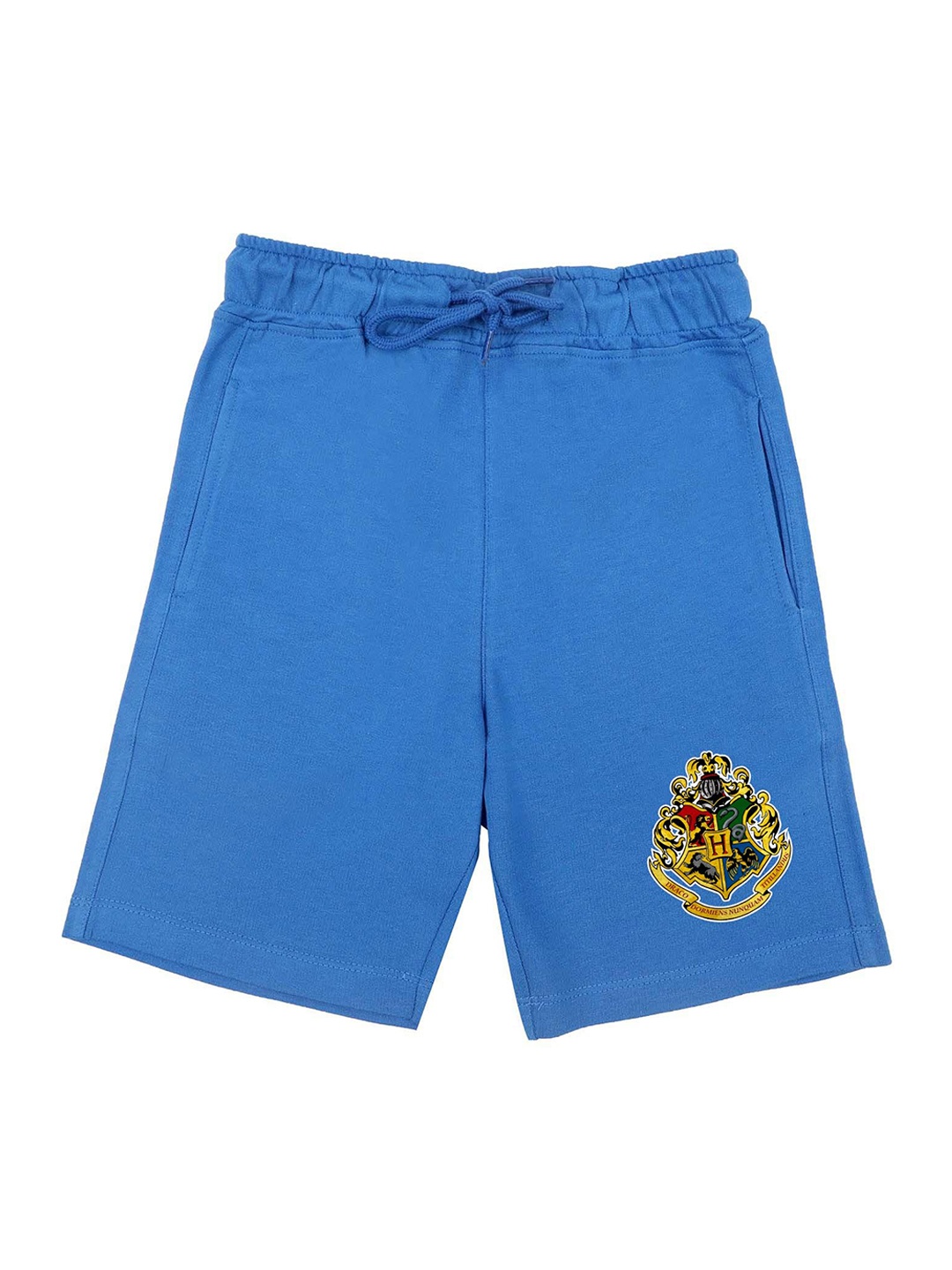 Harry Potter Boys Blue Printed Regular Fit Regular Shorts