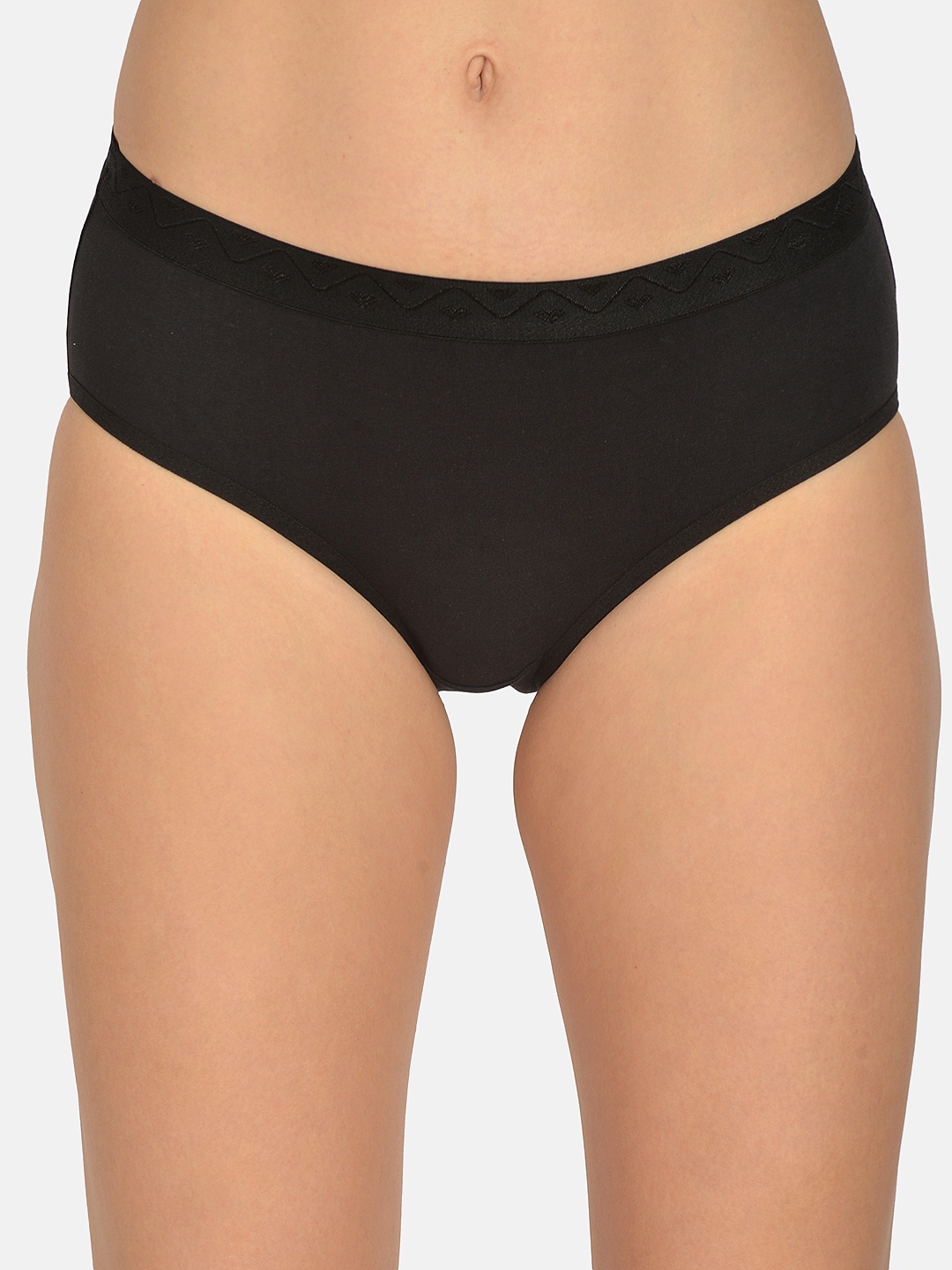 

mod & shy Women Black Solid Hipster Briefs MU140