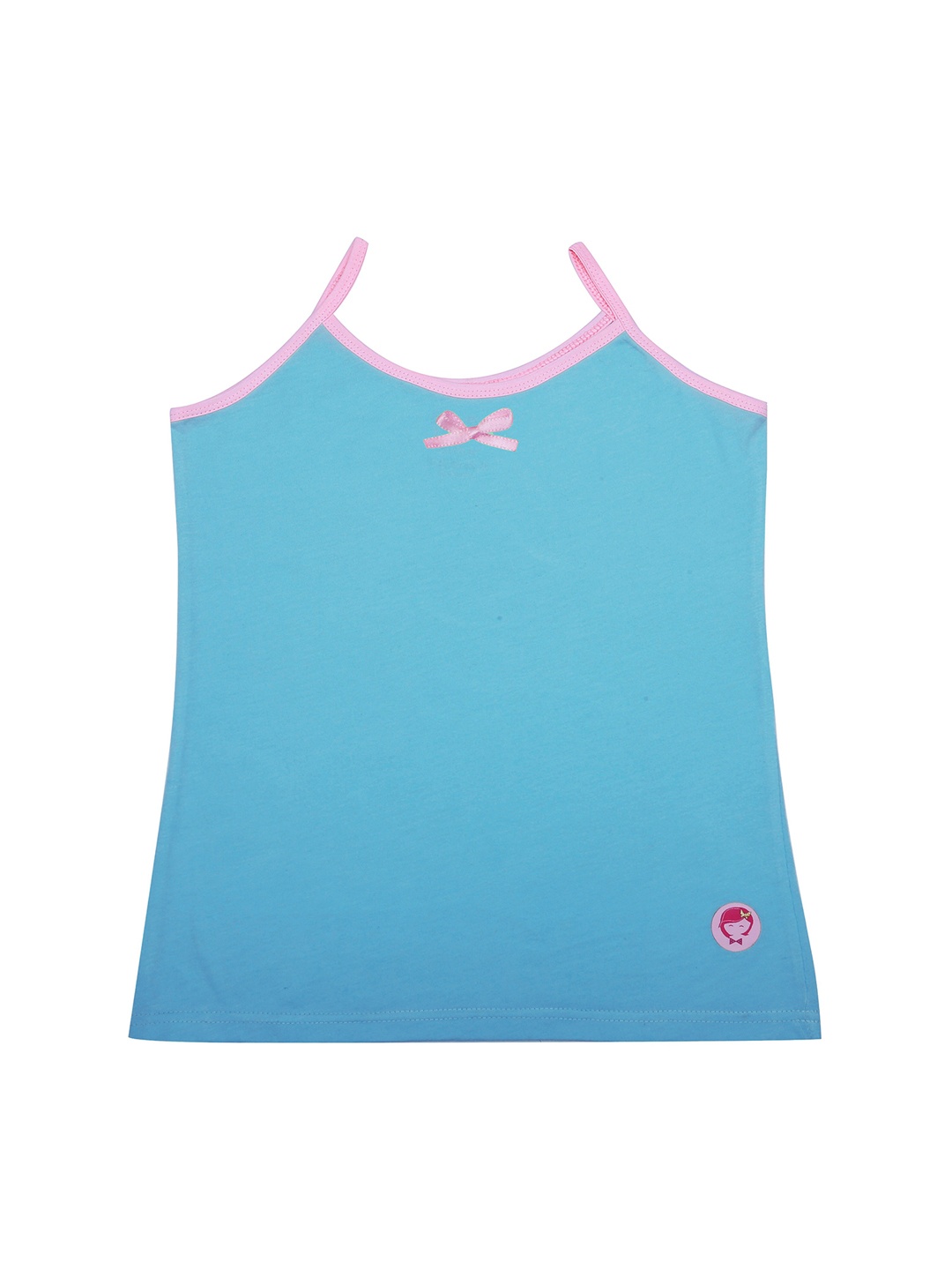 

DChica Girls Blue & Pink Solid Camisoles