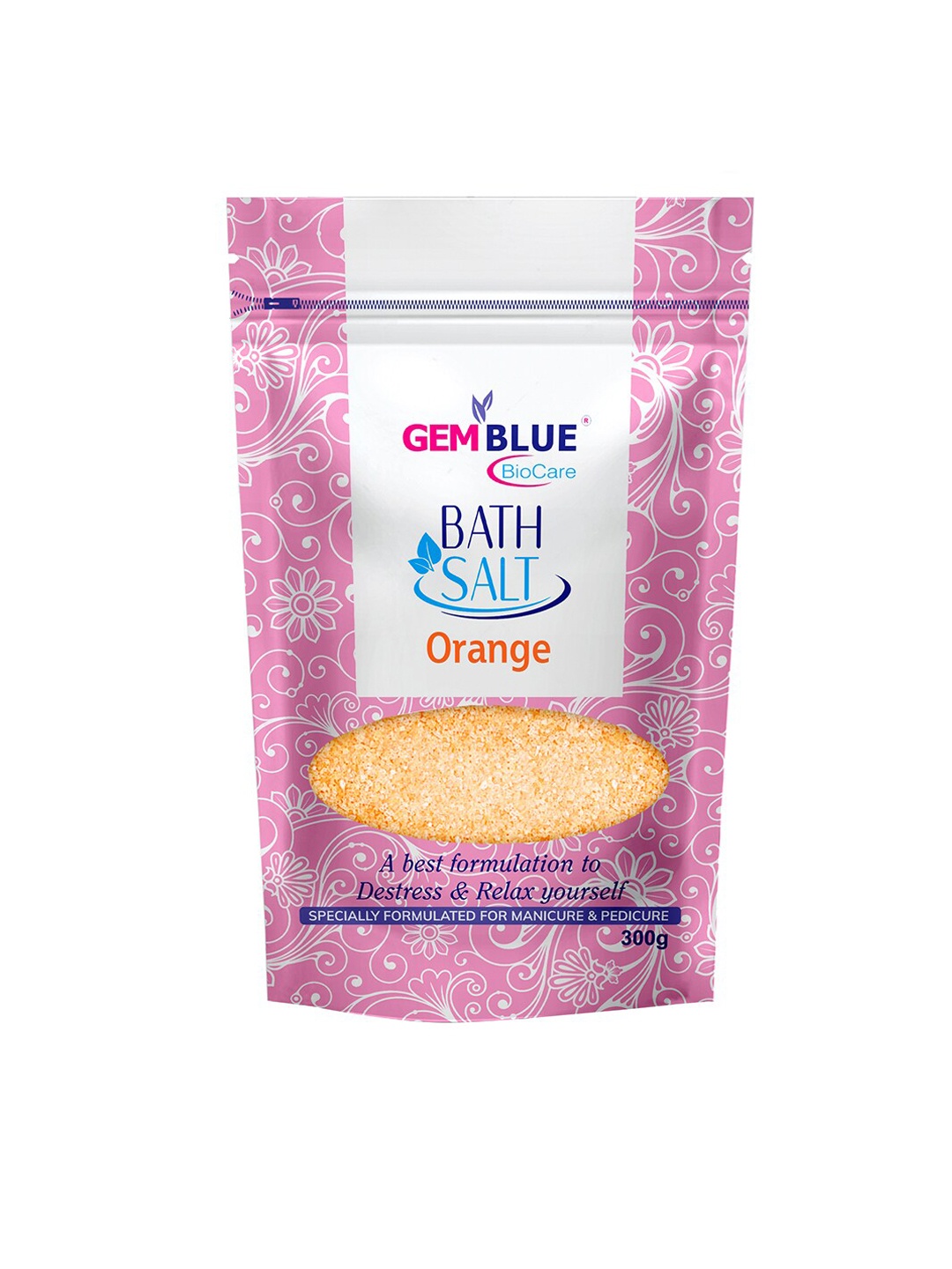 

GEMBLUE BioCare Orange Bath Salt - 300 g, Pink