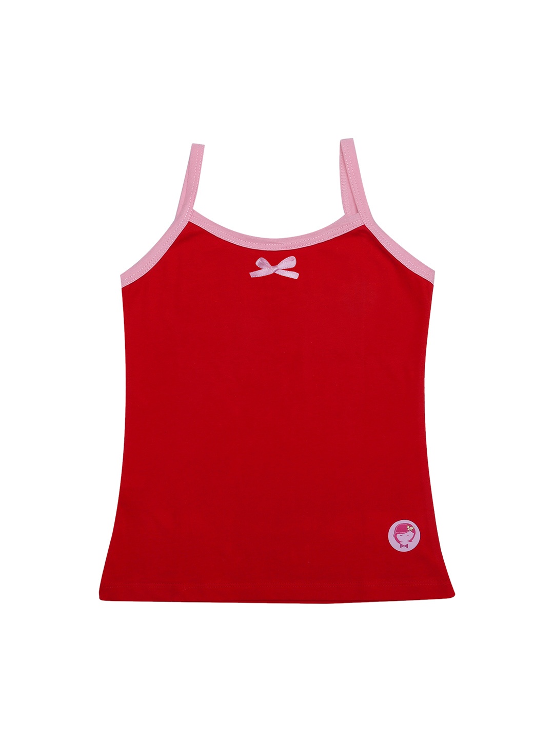 

DChica Girls Red Solid Cotton Camisoles