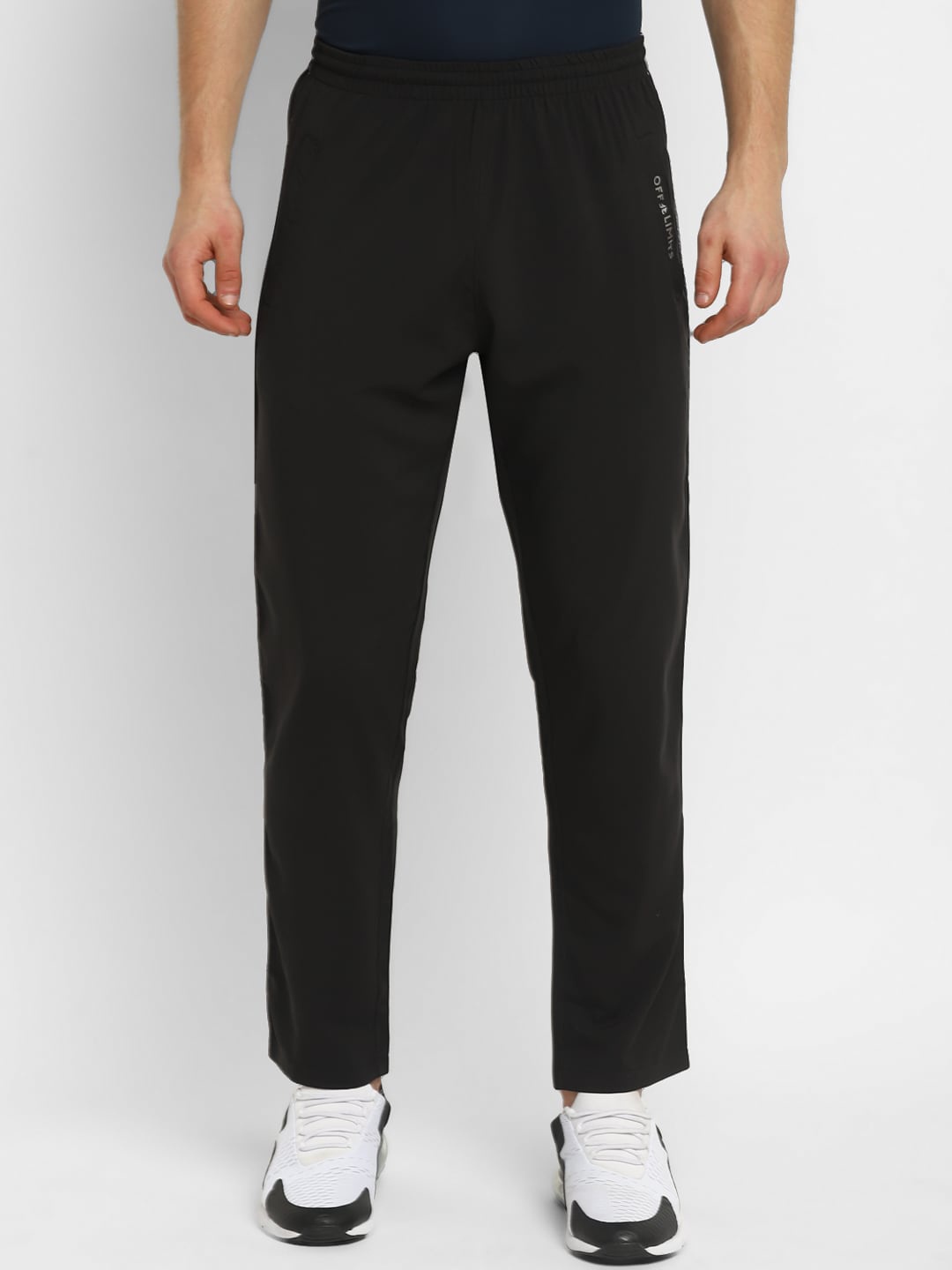 

OFF LIMITS Men Black Solid Slim-Fit Track Pants
