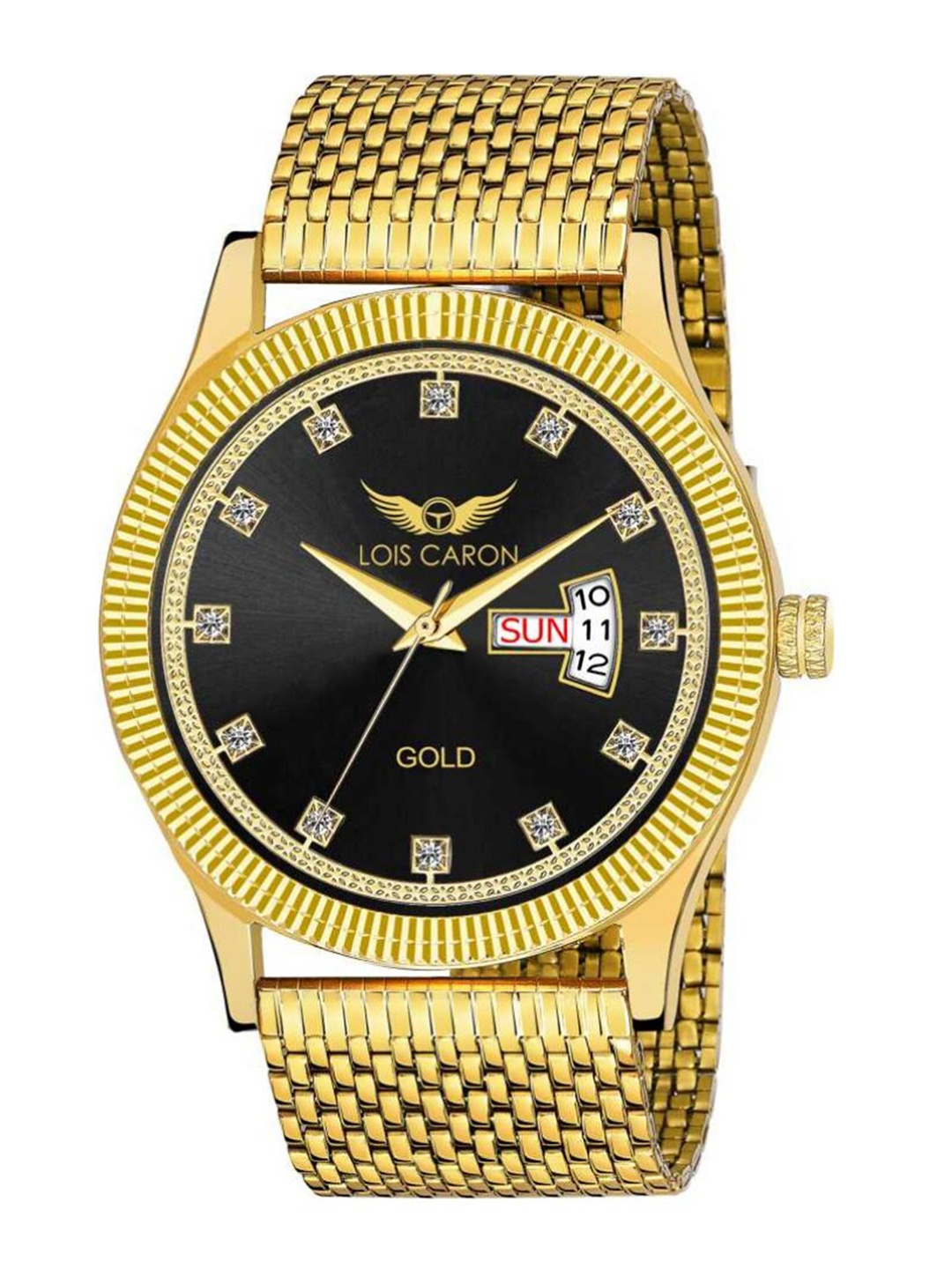 

LOIS CARON Men Black Analogue Watch
