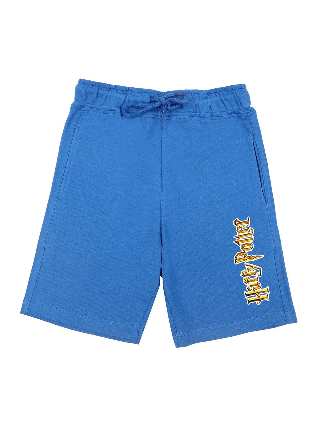 Harry Potter Boys Blue Solid Regular Fit Regular Shorts
