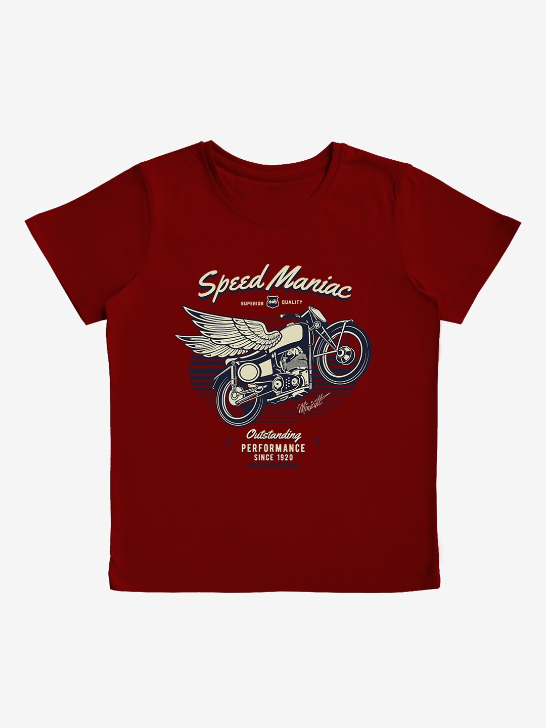 

x2o Boys Maroon Printed Round Neck T-shirt