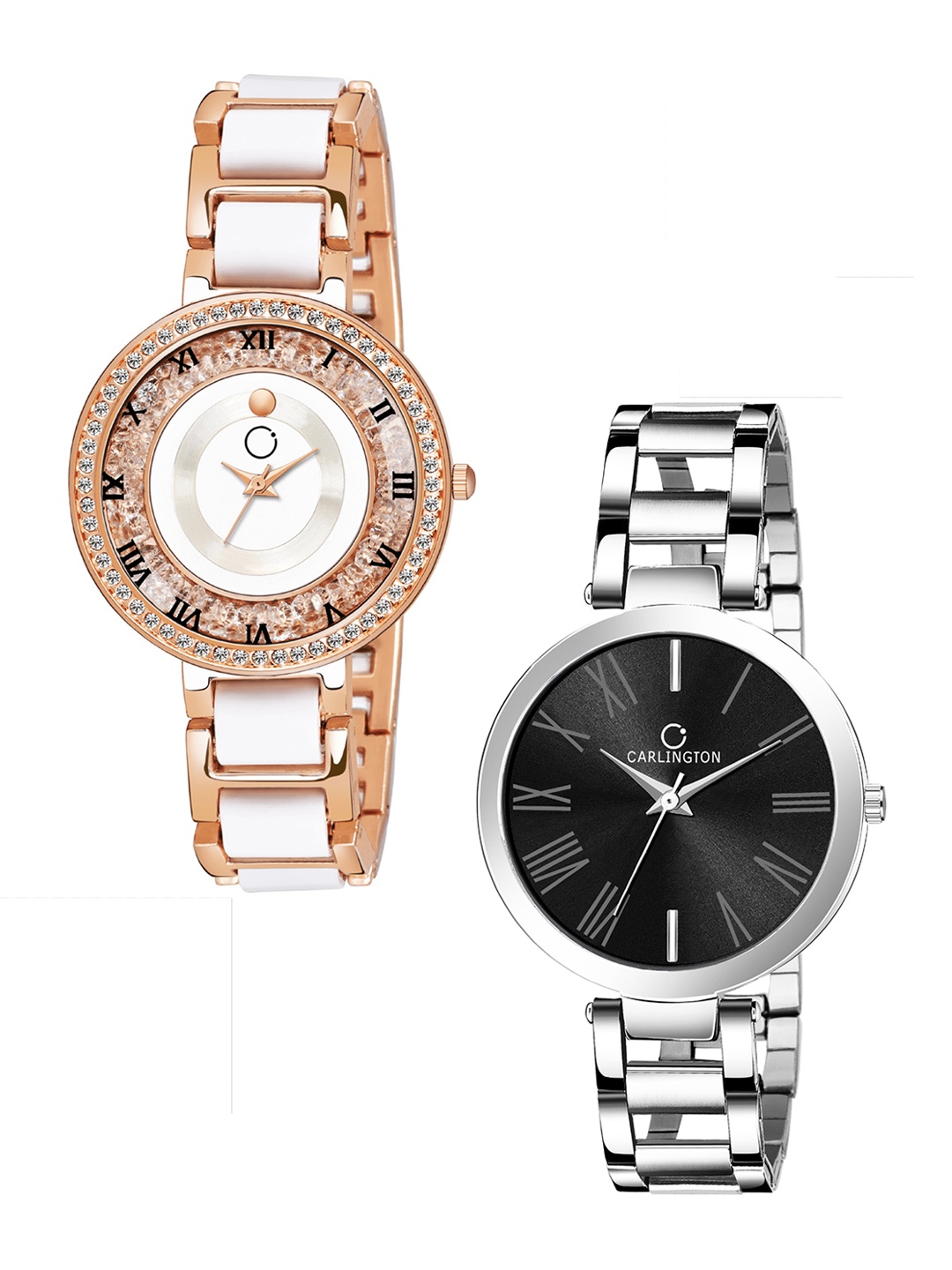 

CARLINGTON Women Combo of 2 Analogue Watch, Multi