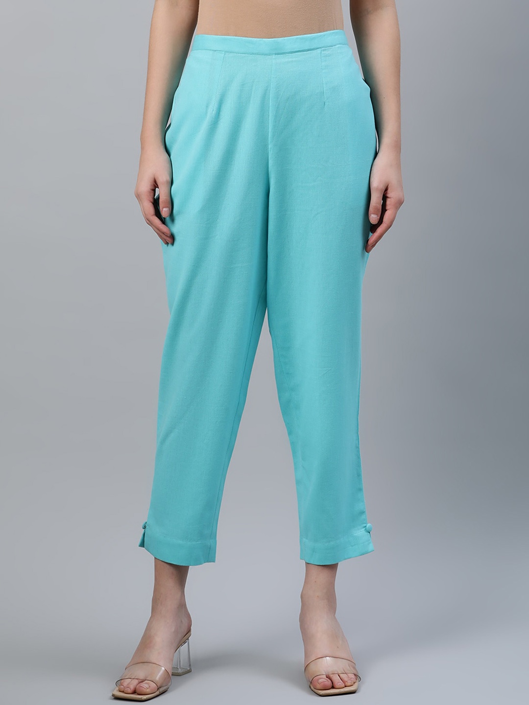 

Libas Women Blue Ethnic Cigarette Trousers