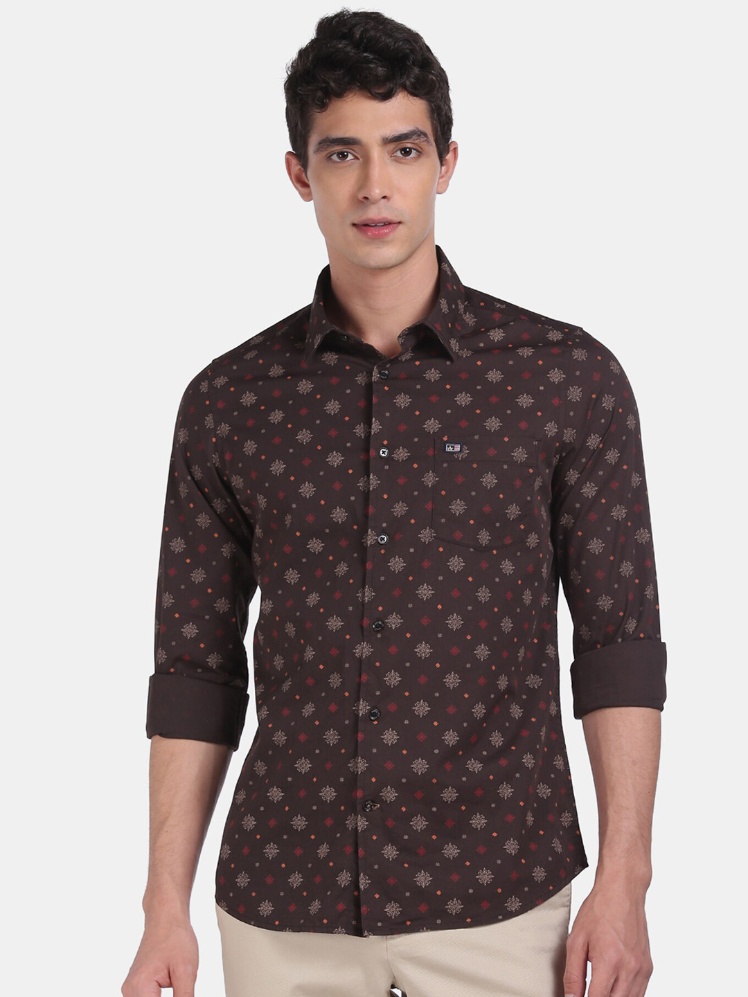 

Arrow Sport Men Brown Regular Fit Printed Casual Shirt