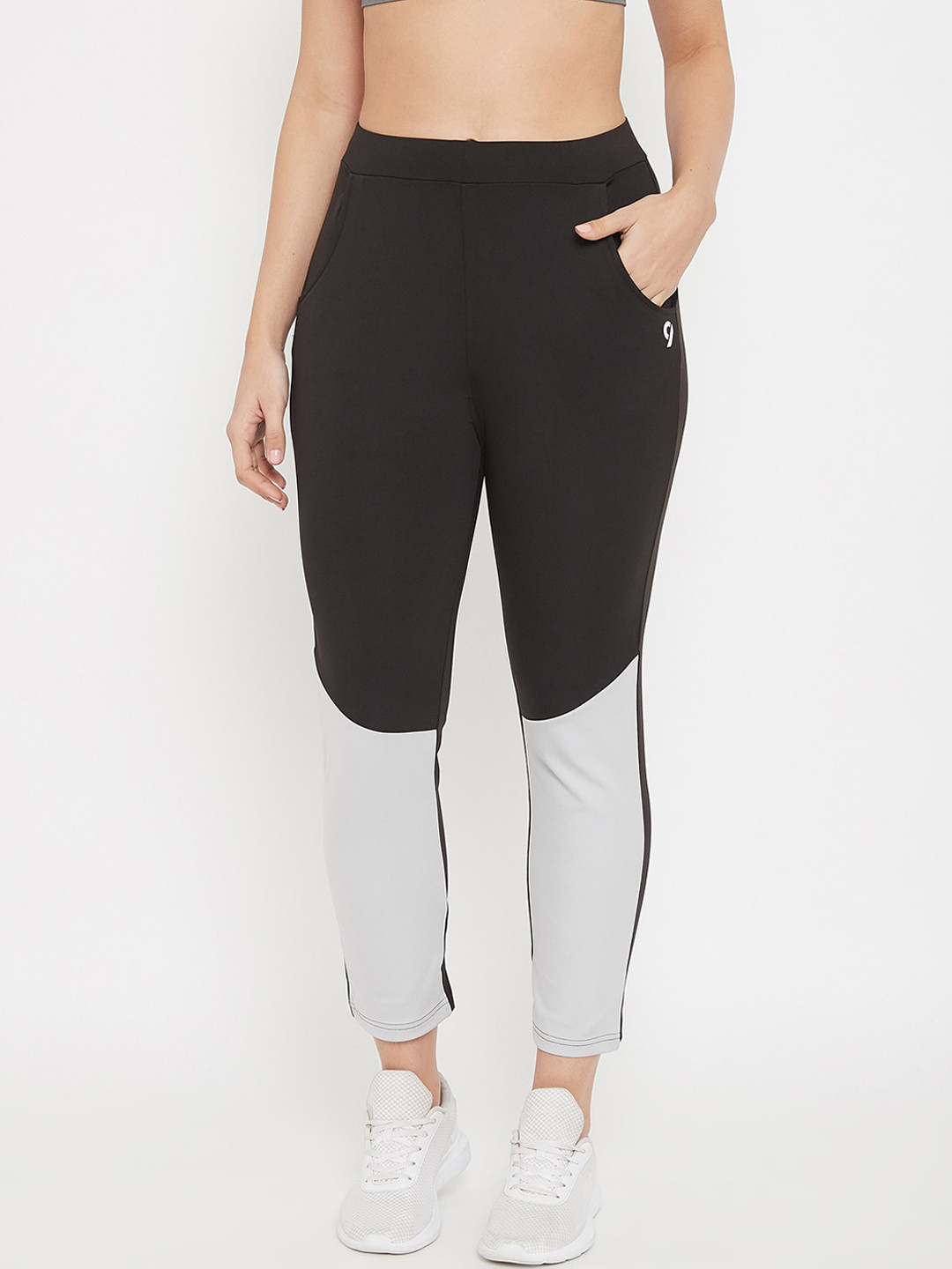 

C9 AIRWEAR Women Black Colourblocked Track Pants