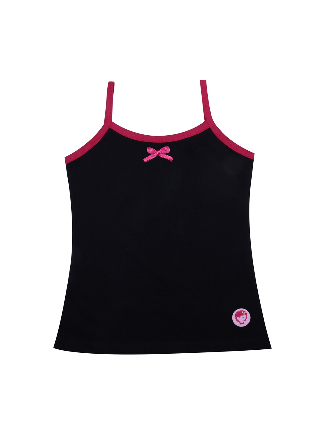 

DChica Girls Black Solid Cotton Camisoles
