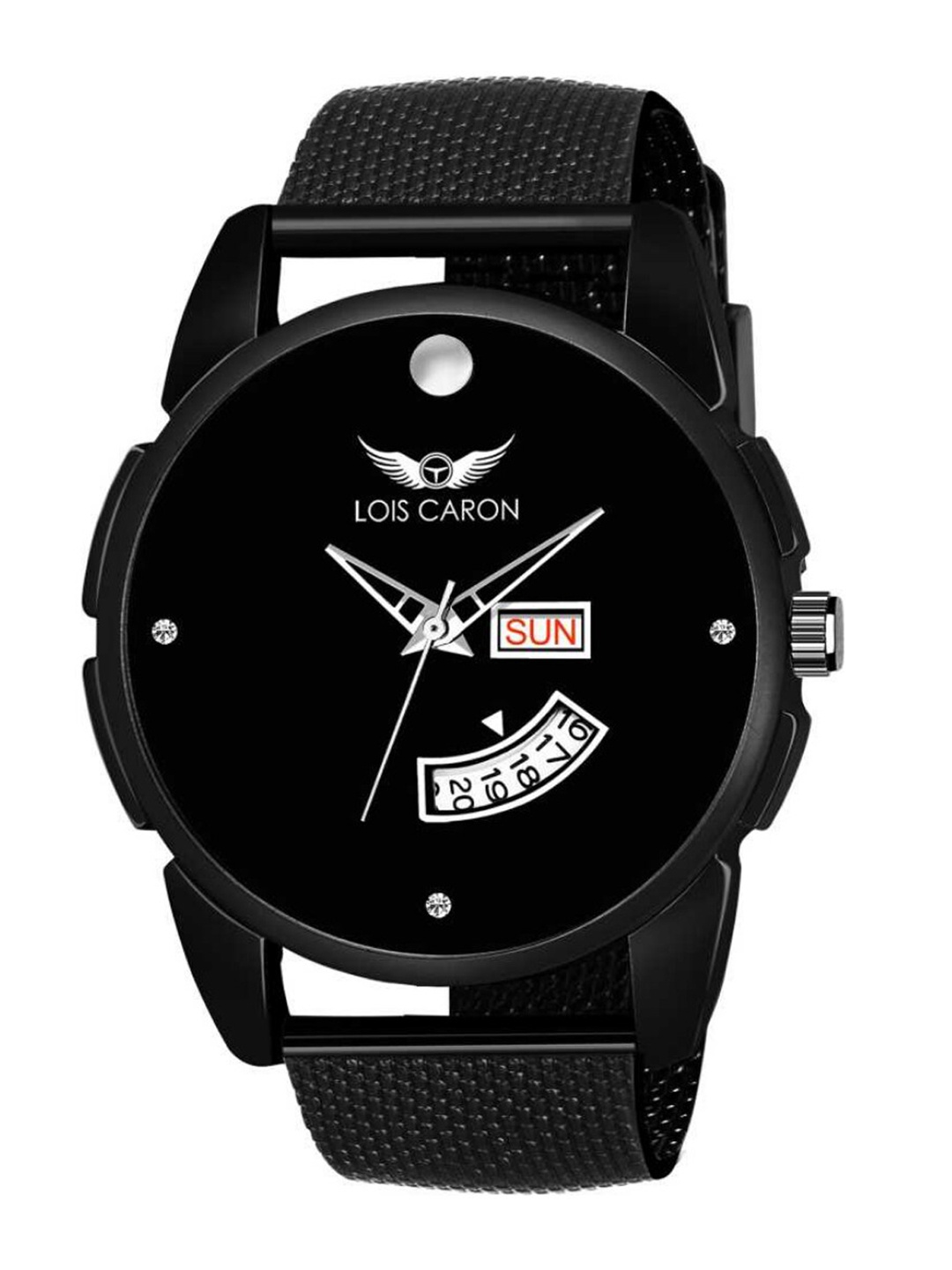 LOIS CARON Men Black Analogue Watch MLC-8205