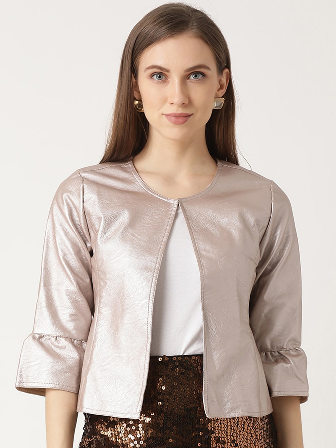 

ZOELLA Women Pink Solid Lightweight Tailored Jacket