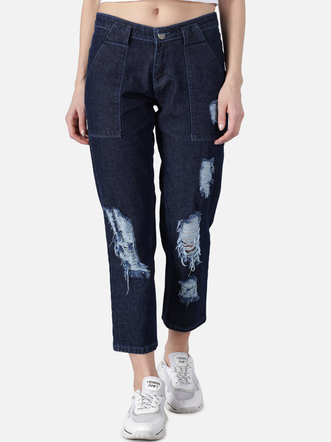 

The Dry State Women Blue Slim Fit Mom Jeans