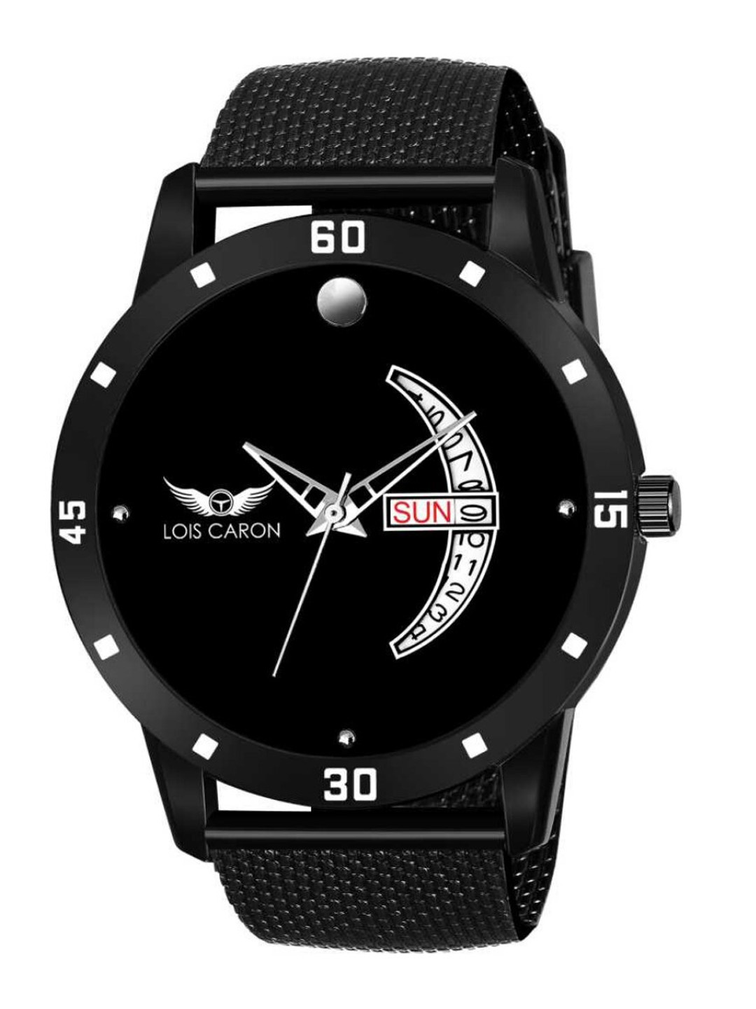 LOIS CARON Men Black Analogue Watch MLC-8165