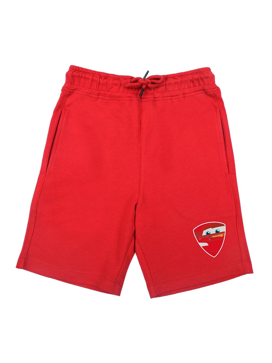 Disney by Wear Your Mind Boys Red Solid Regular Fit Regular Shorts