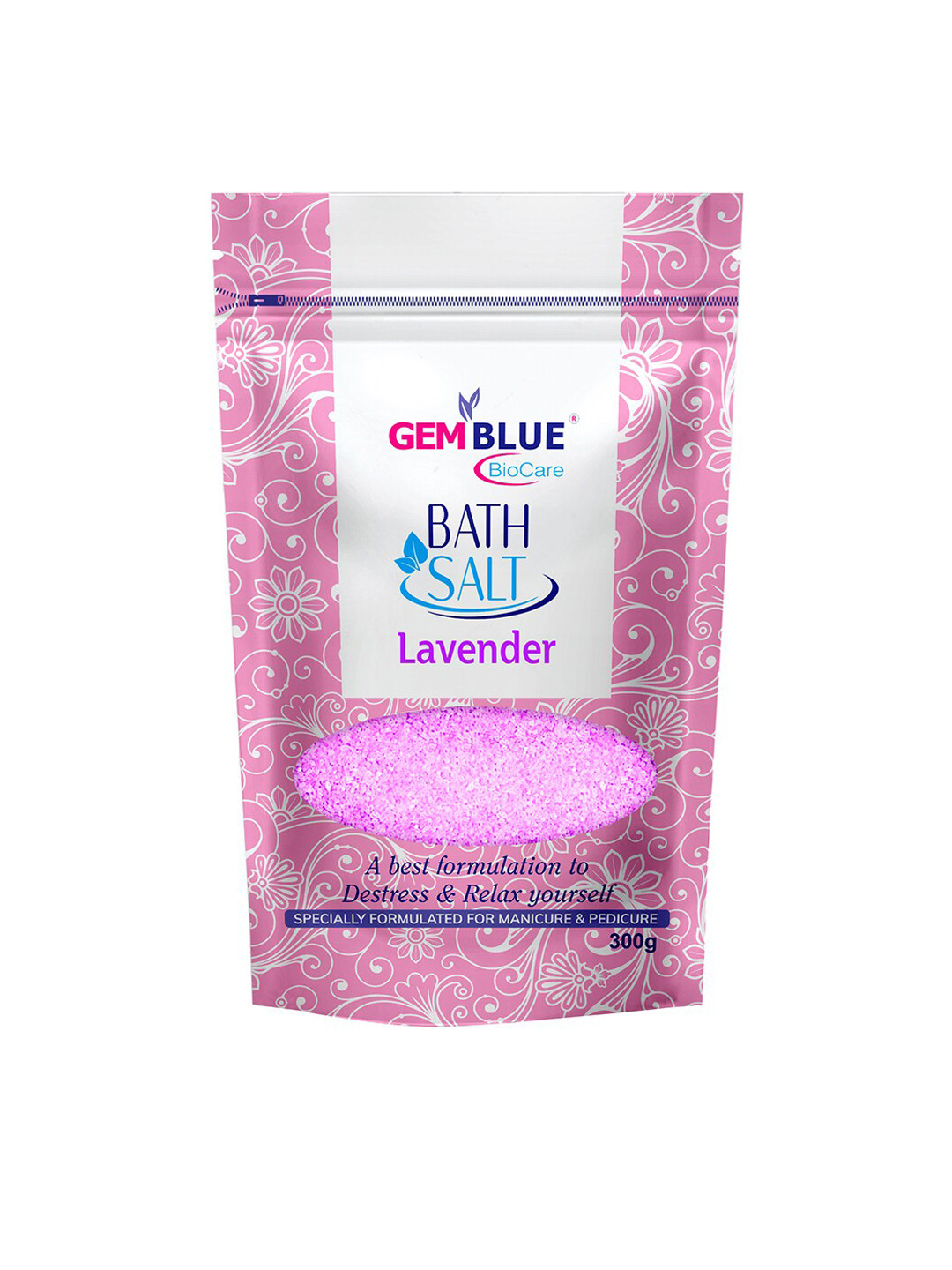 

GEMBLUE BioCare Lavender Bath Salt - 300 g, Pink
