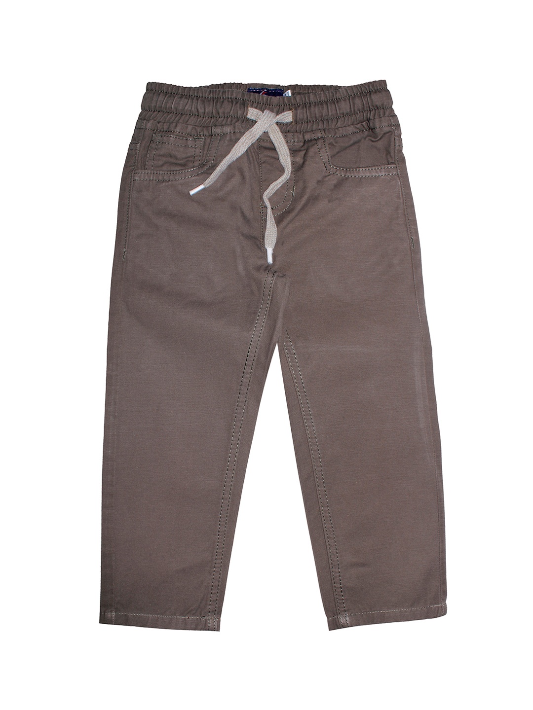 

KiddoPanti Boys Coffee Brown Regular Fit Solid Chinos