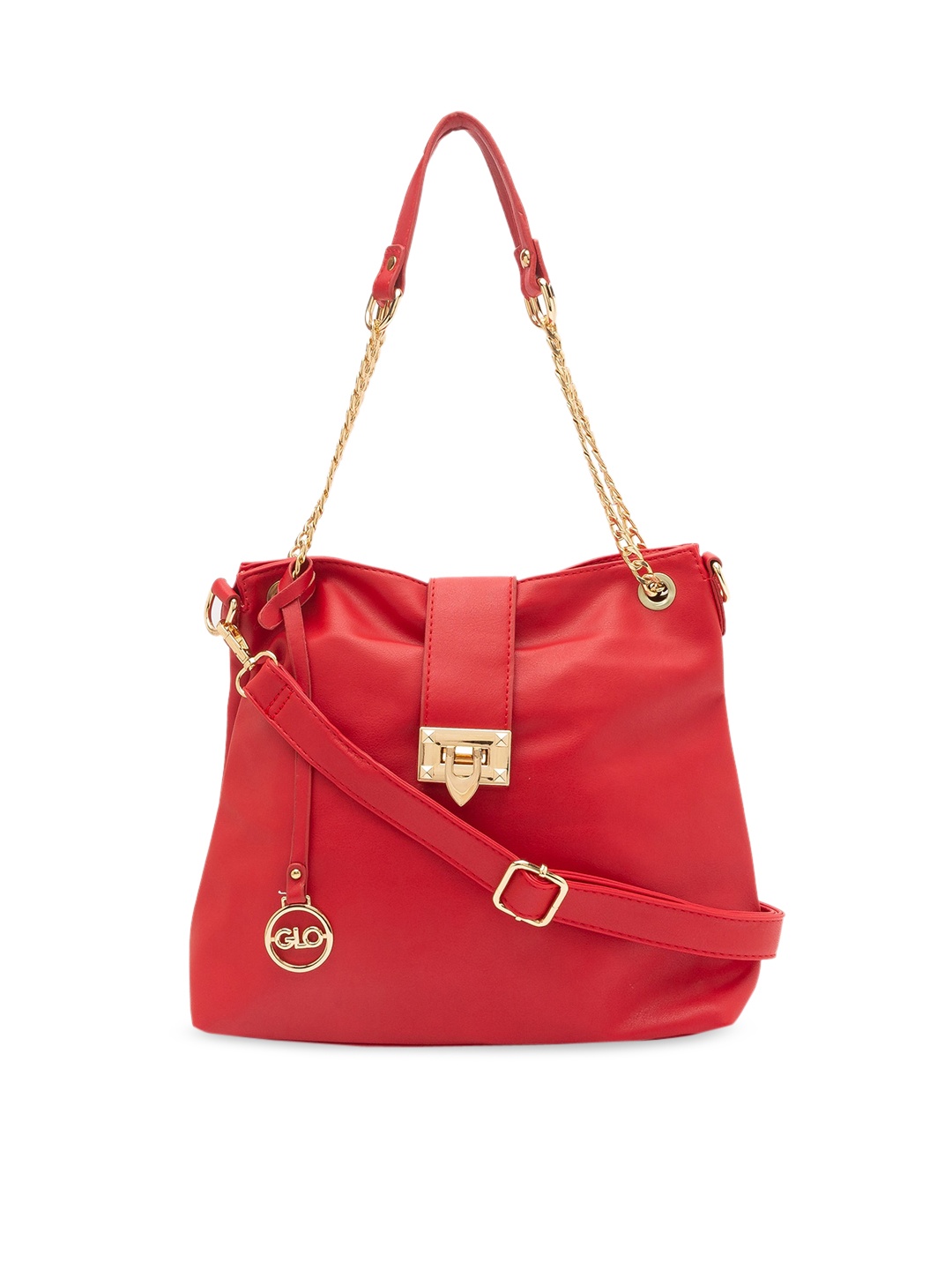 

Globus Red Solid Shoulder Bag