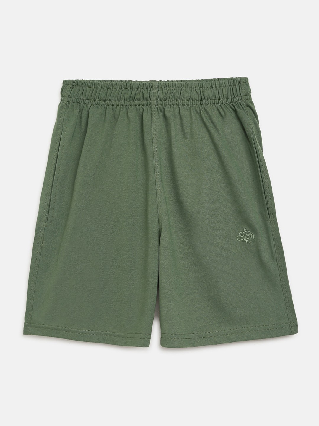 

CHIMPRALA Girls Green Solid Regular Fit Sports Shorts