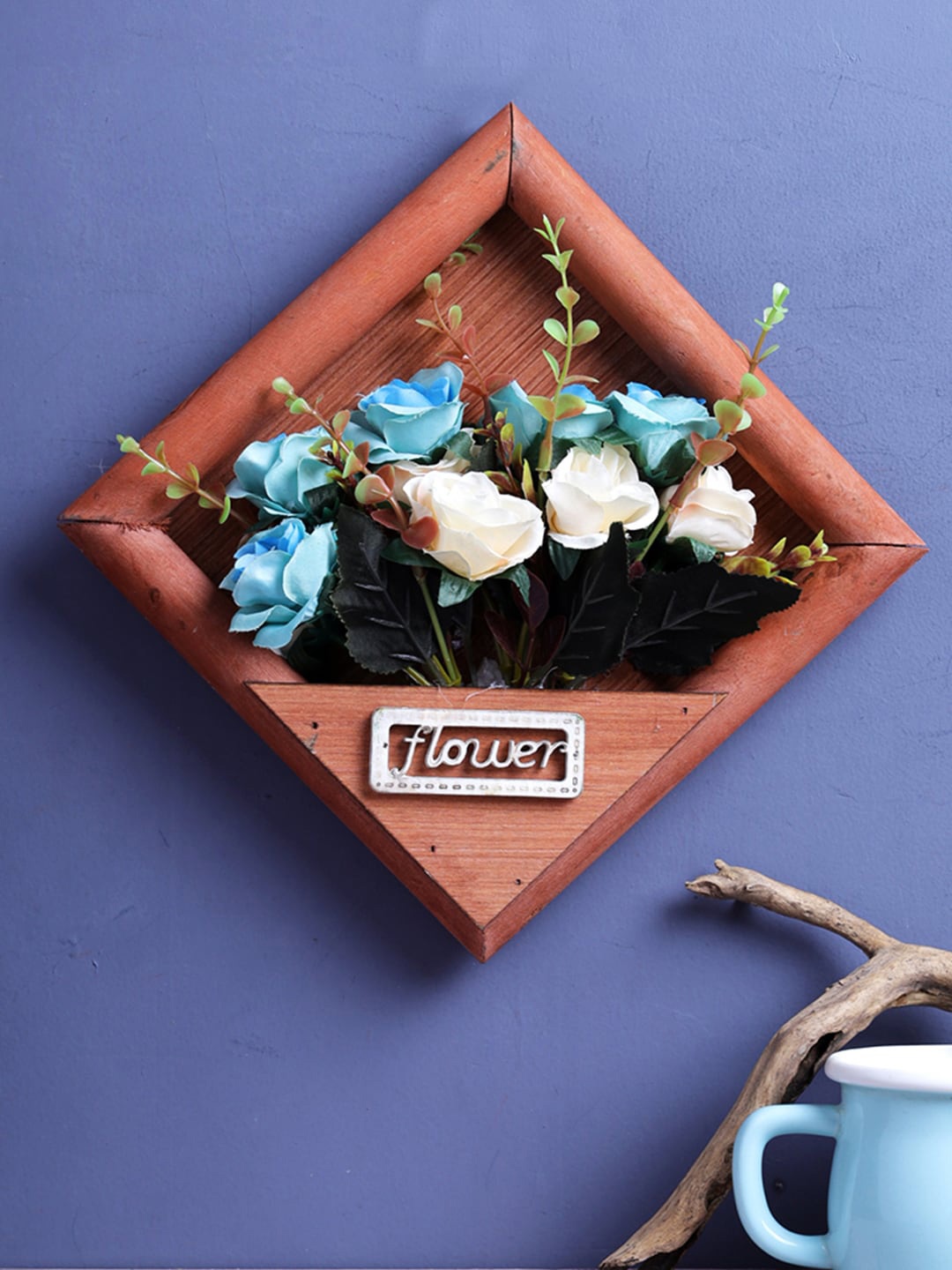 

A Vintage Affair- Home Decor Brown Victoria Wall Hanging Flower Frame