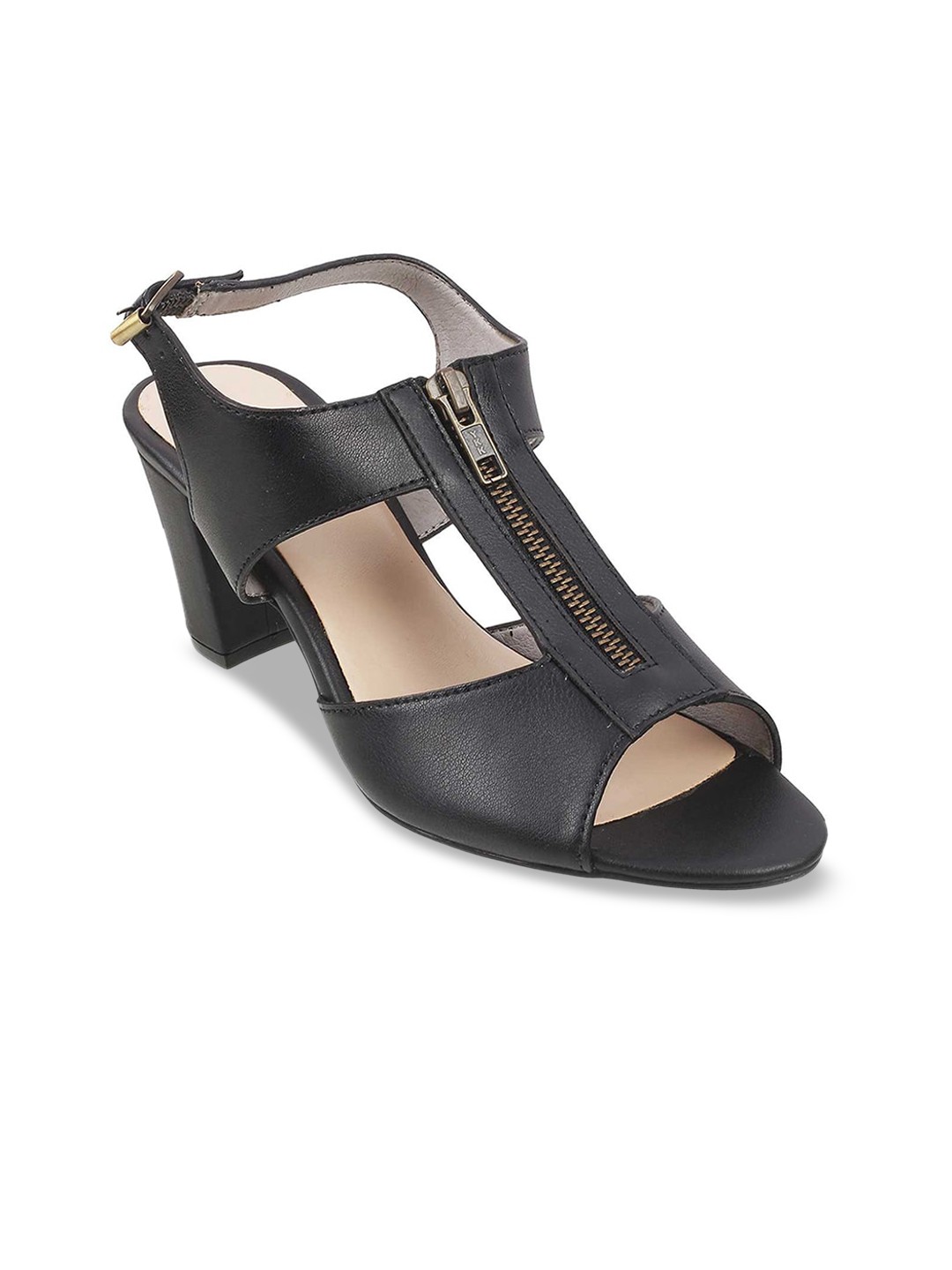

DAVINCHI Women Black Solid Sandals