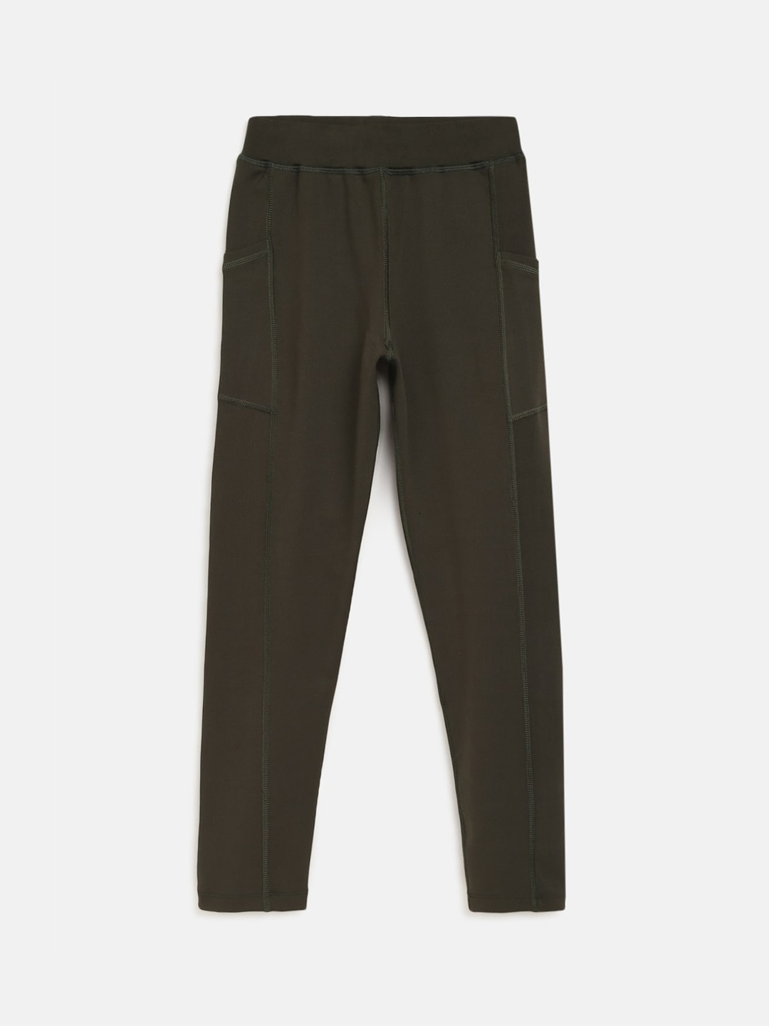 

CHIMPRALA Girls Green Solid Tights