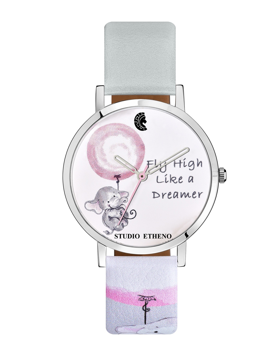 

STUDIO ETHENO Women White & Blue Leather Analogue Watch ZDL-10