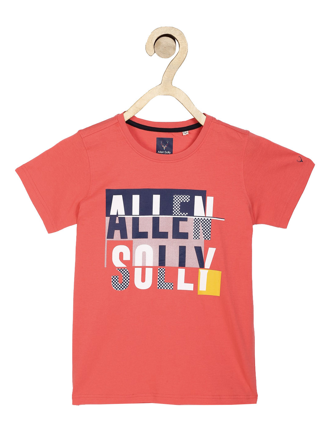 

Allen Solly Junior Boys Orange Printed Round Neck T-shirt