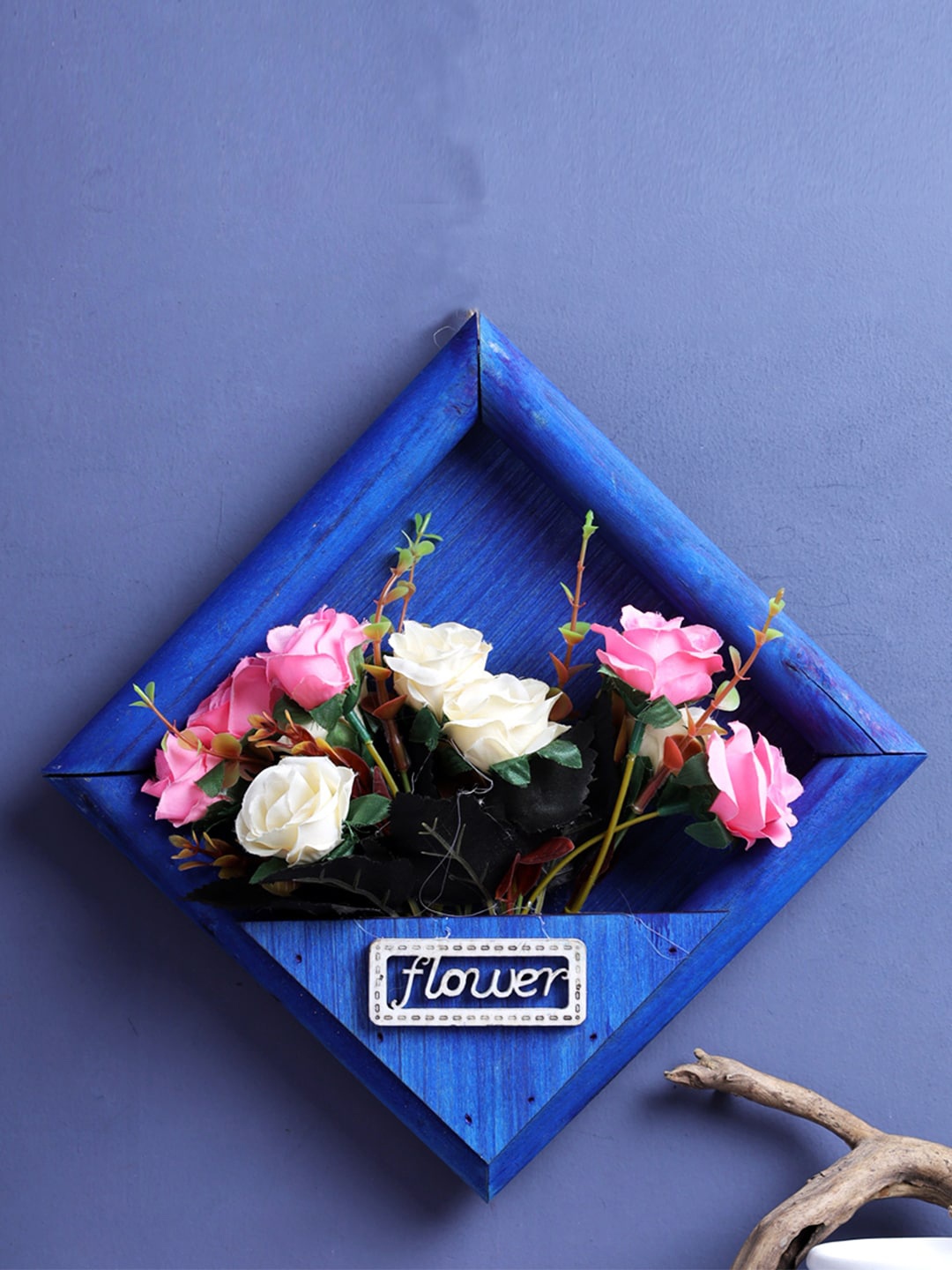 

A Vintage Affair- Home Decor Blue Victoria Wall Hanging Flower Frame