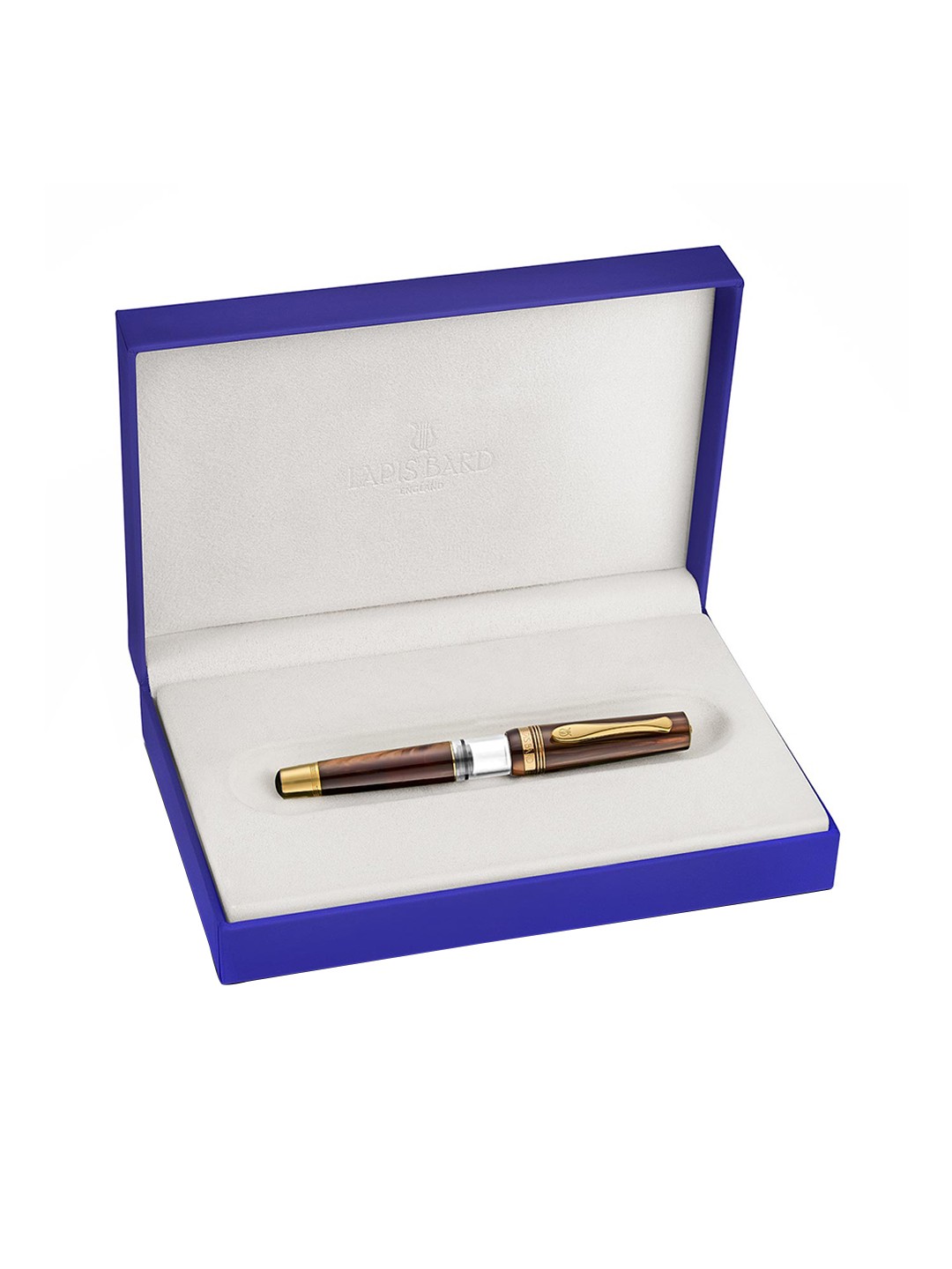 

Lapis Bard Brown & Gold-Toned Emperador Fountain Pen